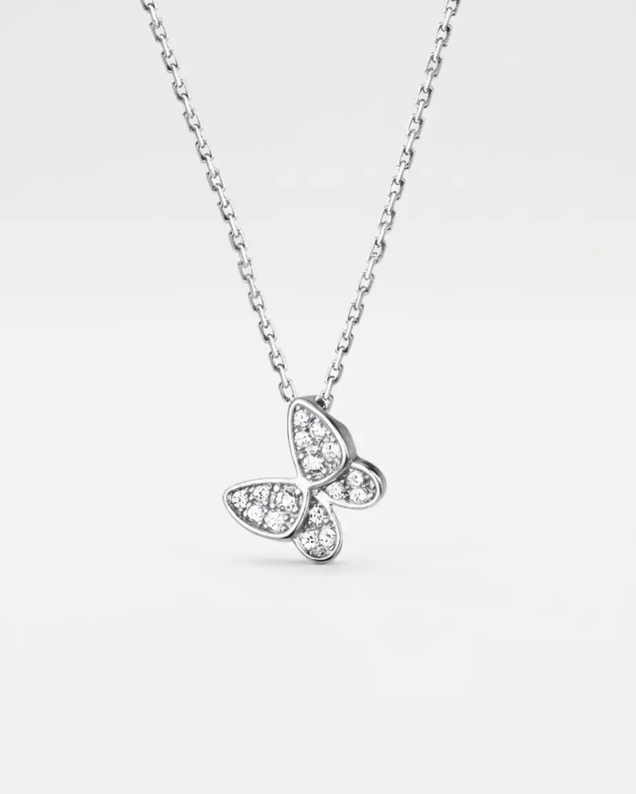 The Blingfly Minimal Necklace - Silver Necklace by BLINGLANE