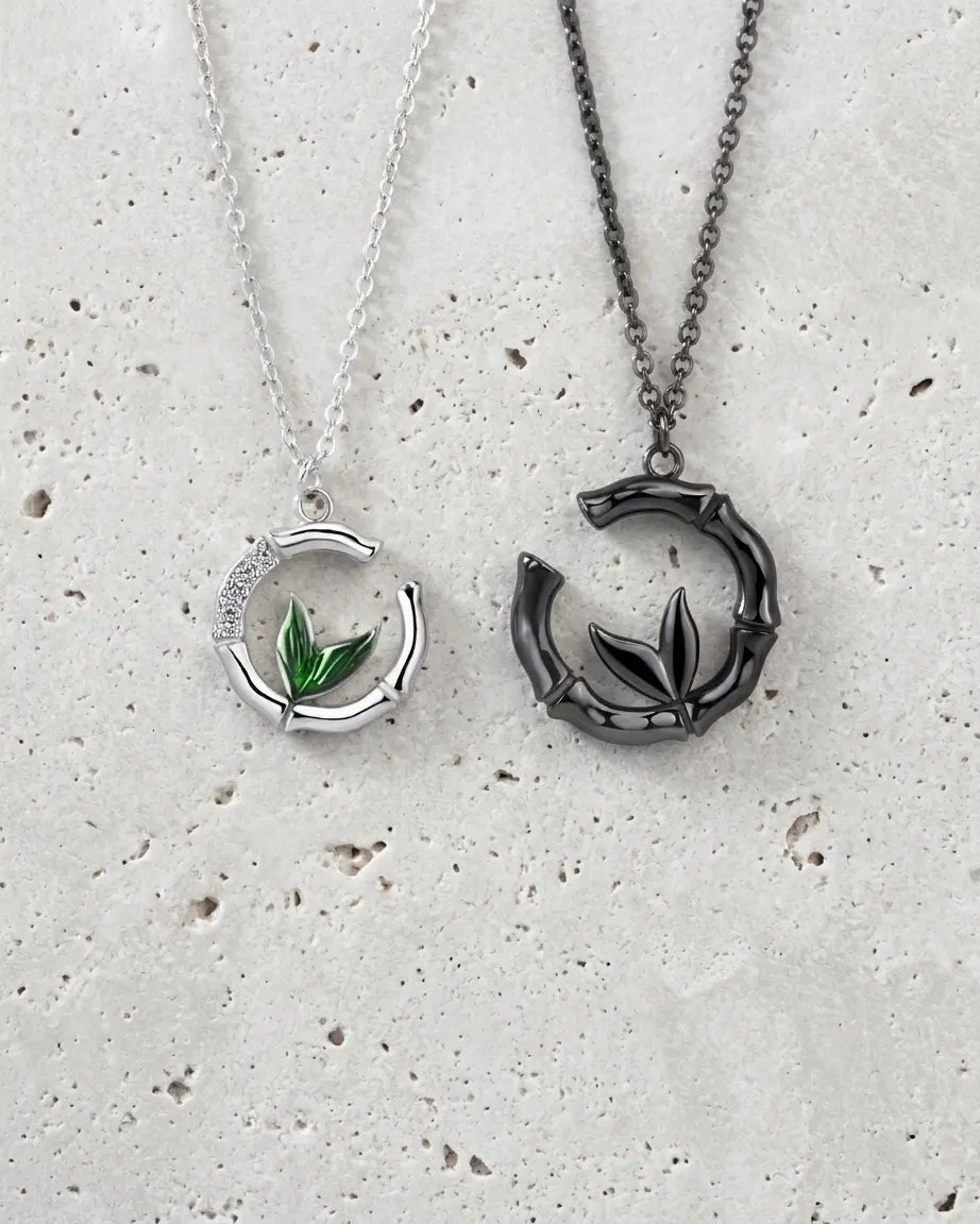 Wildly Yours Forever Couple Necklace - Silver Necklace by BLINGLANE