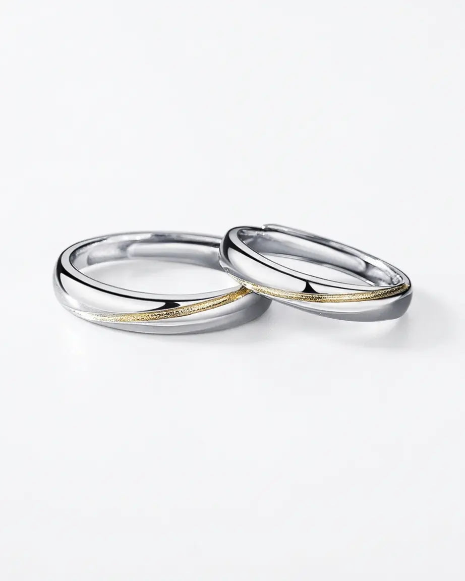 You Are My Light Love Bands - Silver Ring by BLINGLANE