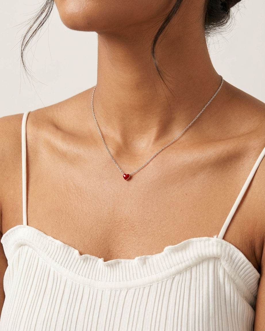 Mi pequeño collar minimalista de corazón