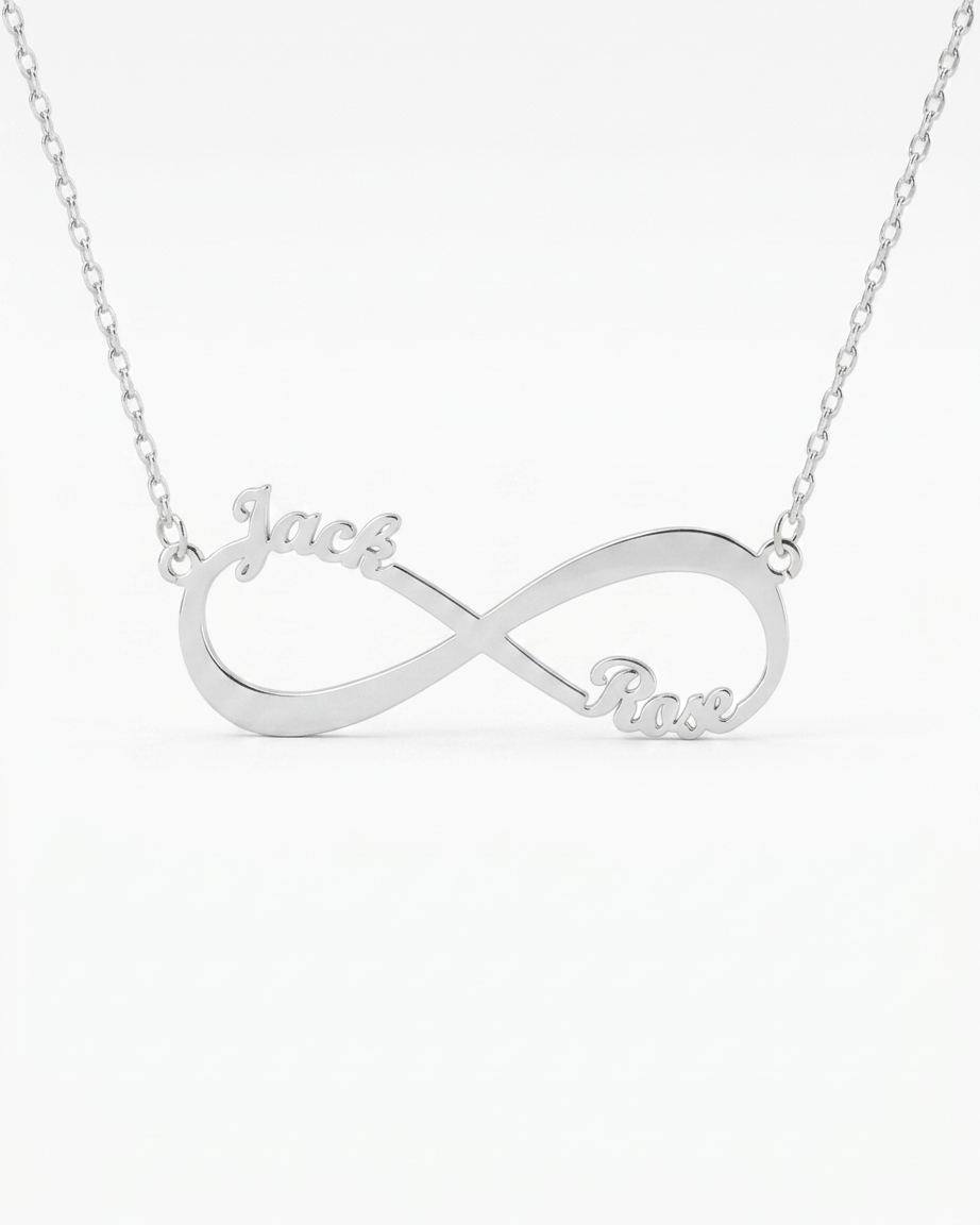 Personalize Your Names Infinity Necklace