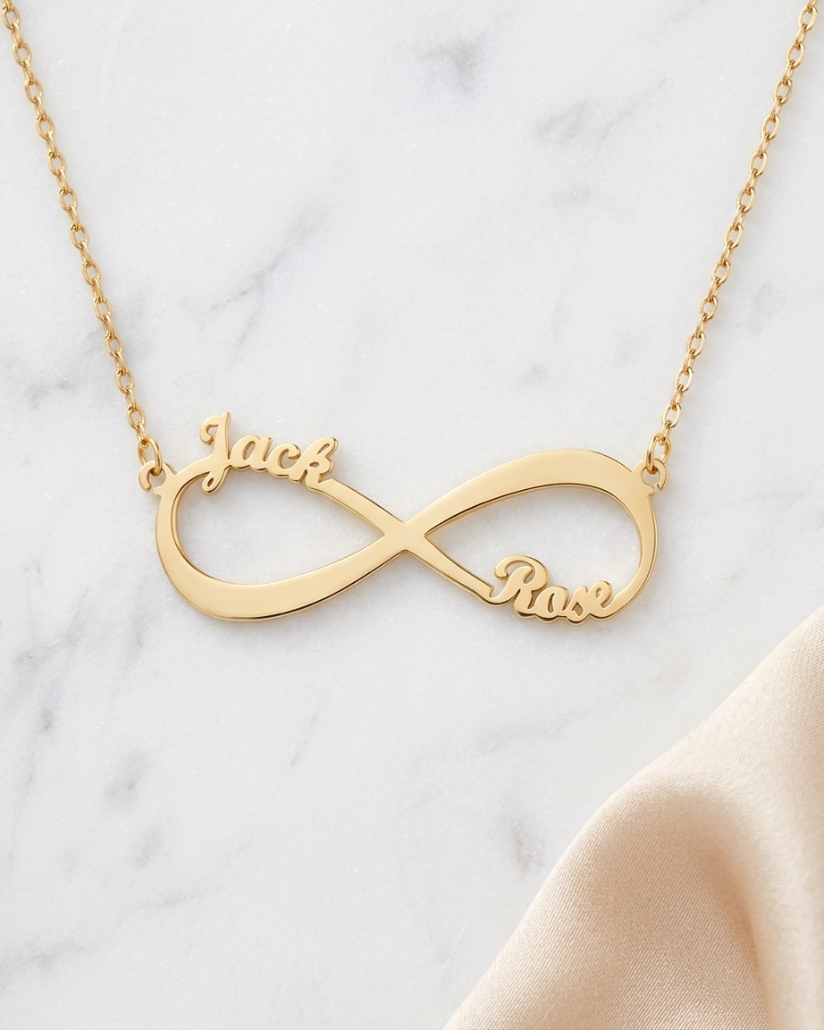 Personalize Your Names Infinity Necklace