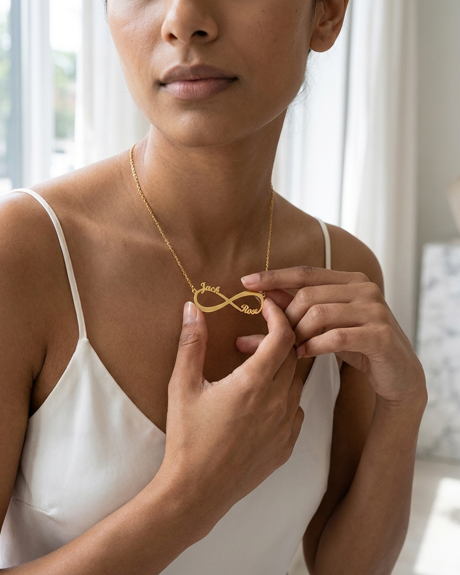 Personalize Your Names Infinity Necklace
