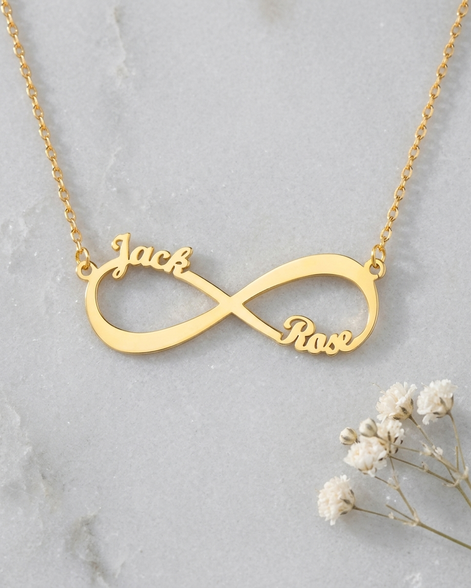 Personalize Your Names Infinity Necklace