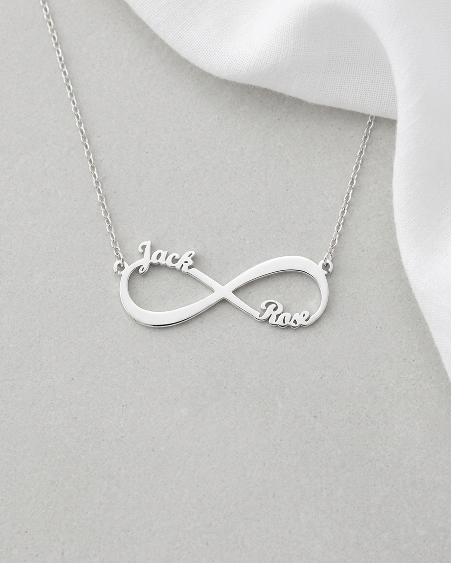 Personalize Your Names Infinity Necklace