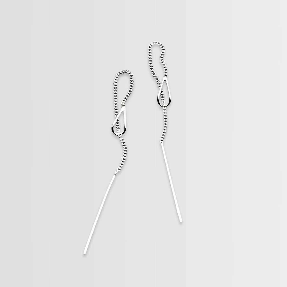 Aqua Pod Needle Drop Earrings