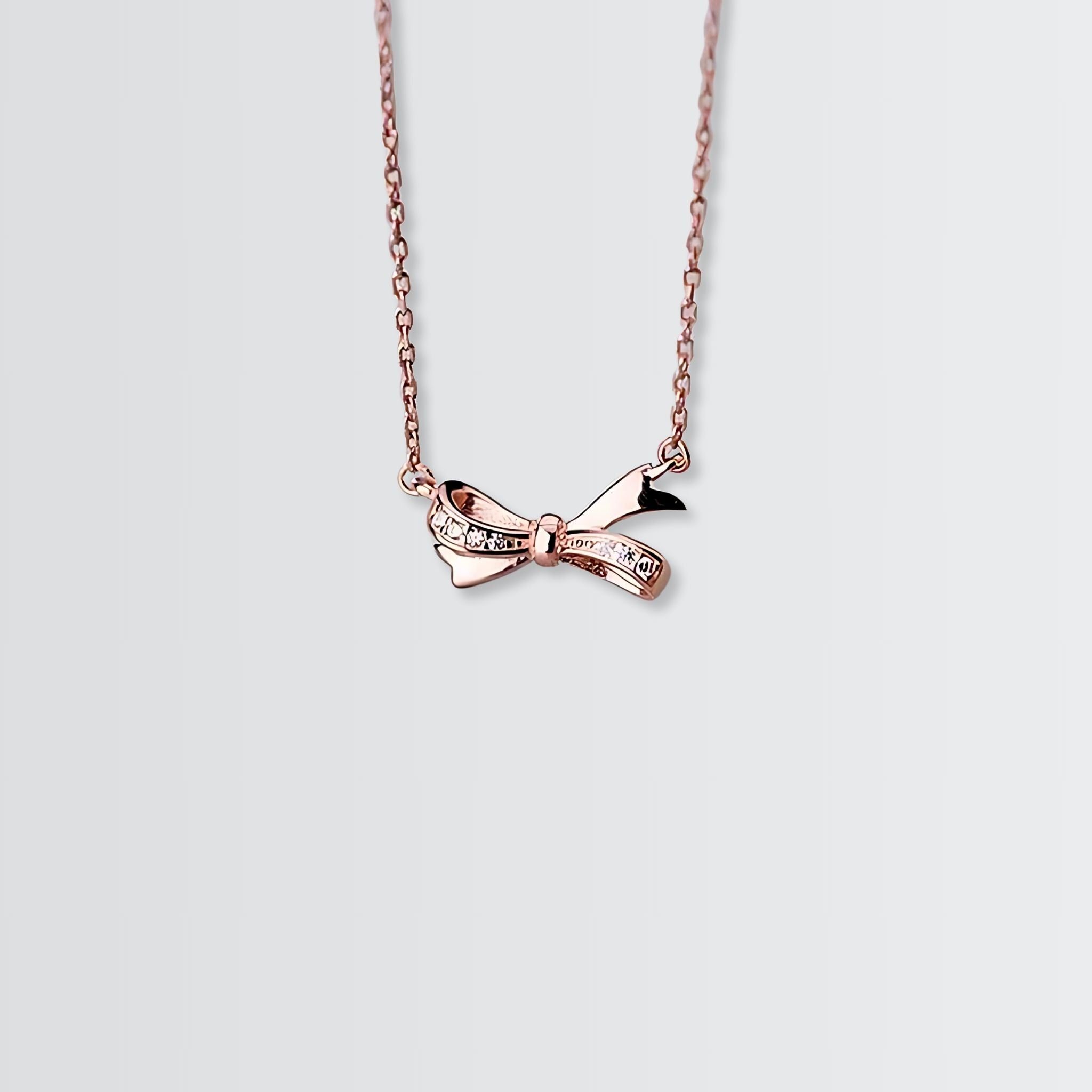 Elite Bow Knot Minimal Necklace