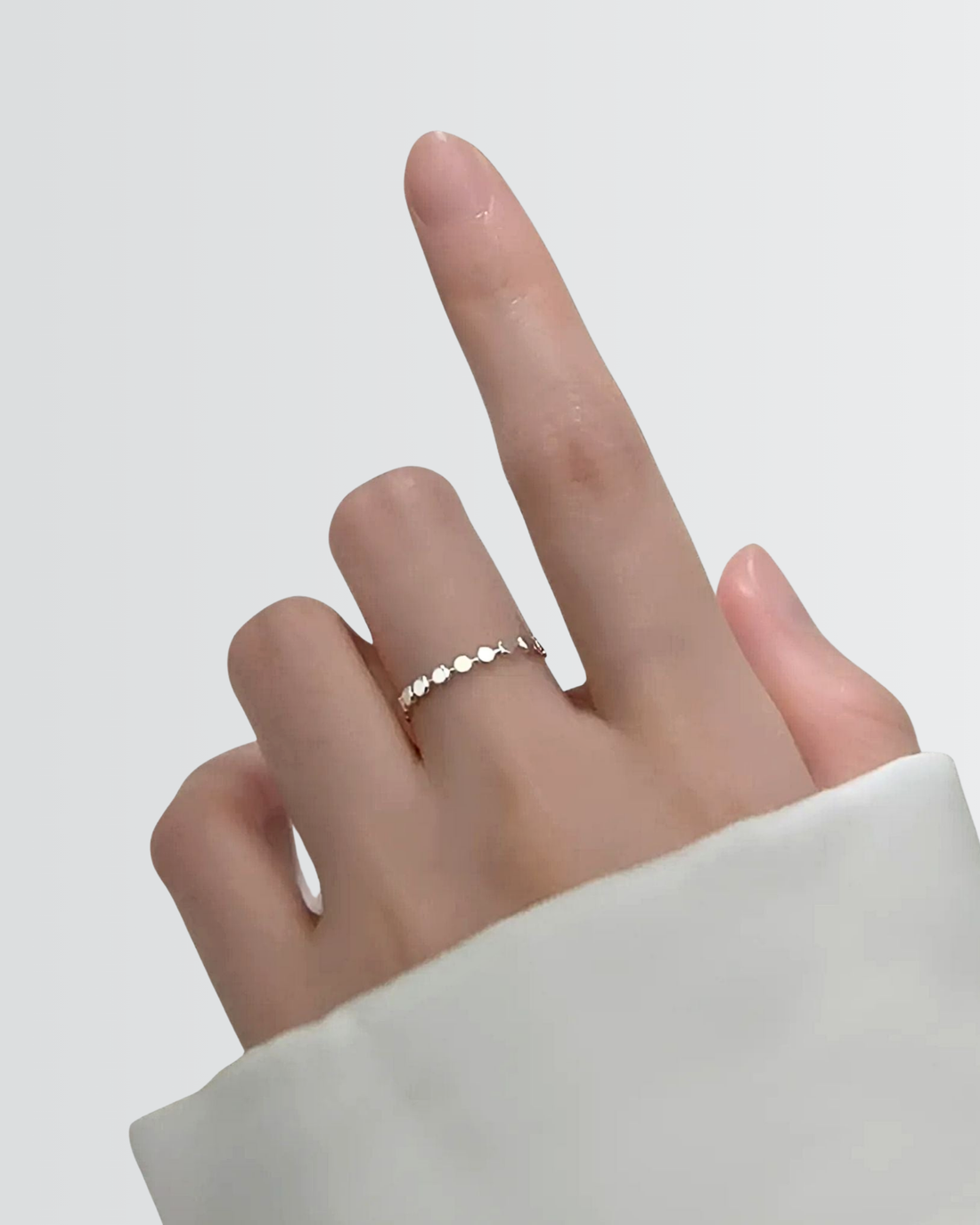 Anillo de cadena con discos liliputienses