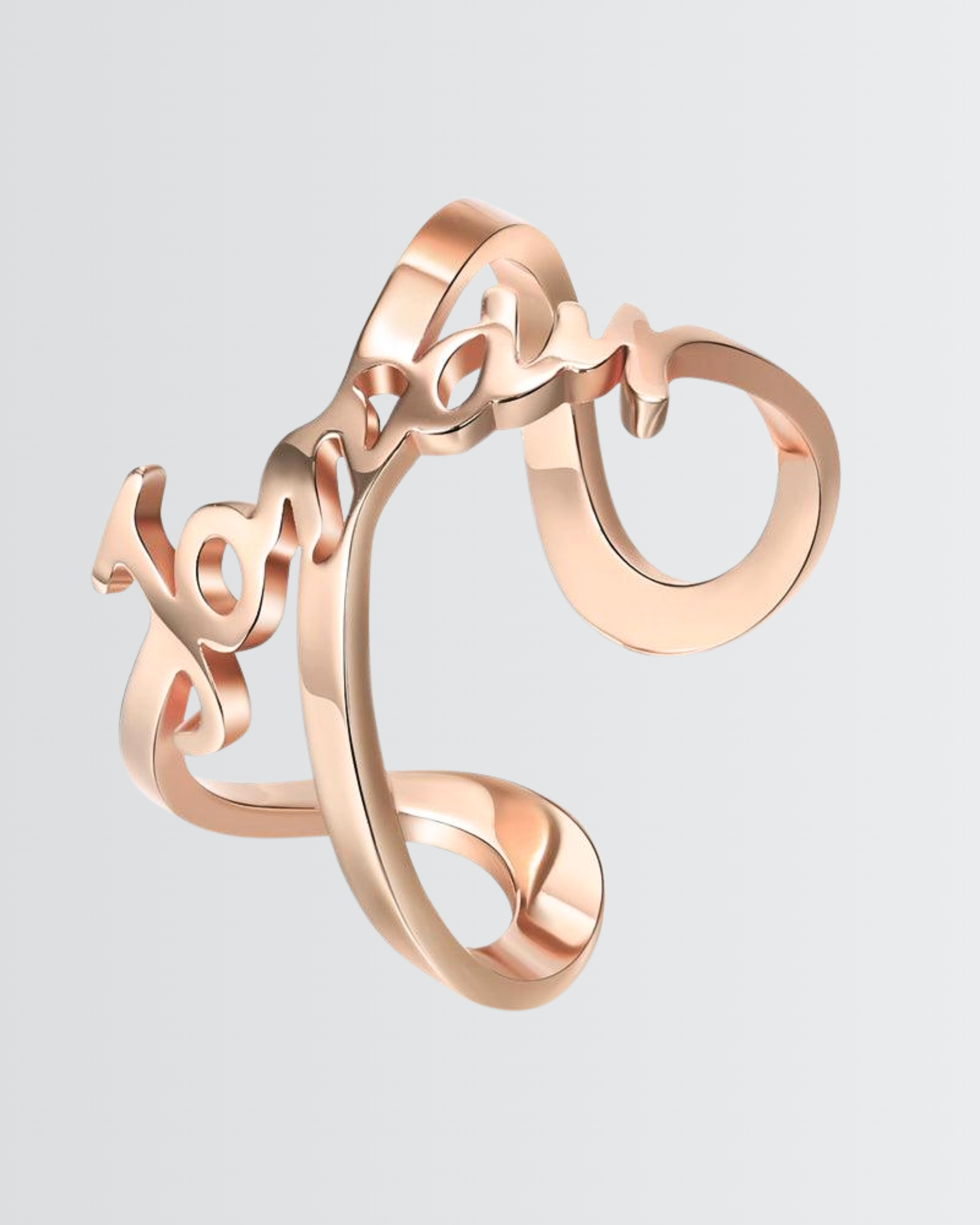 Personaliza tu anillo infinito con nombre