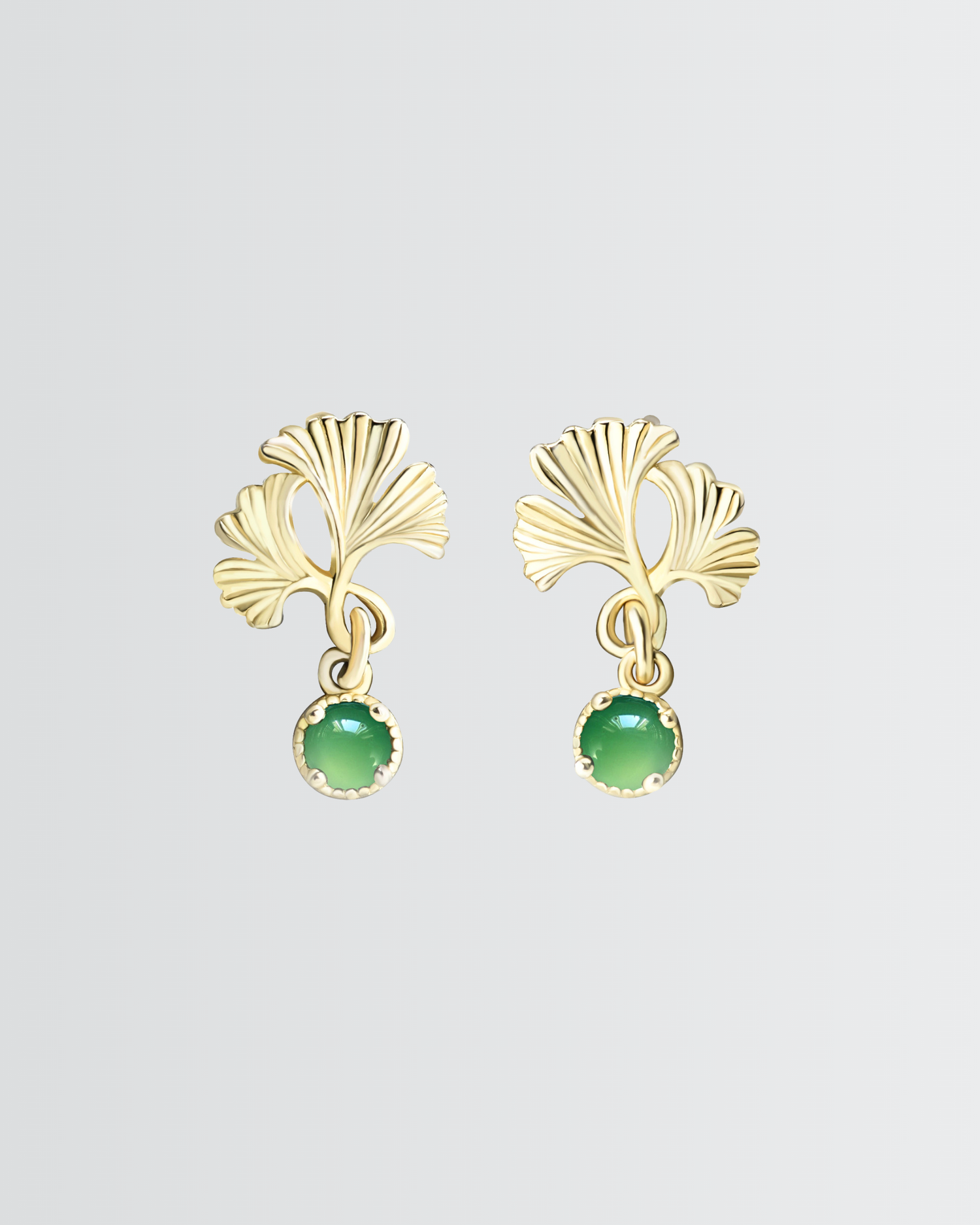 Golden Ginkgo Earrings