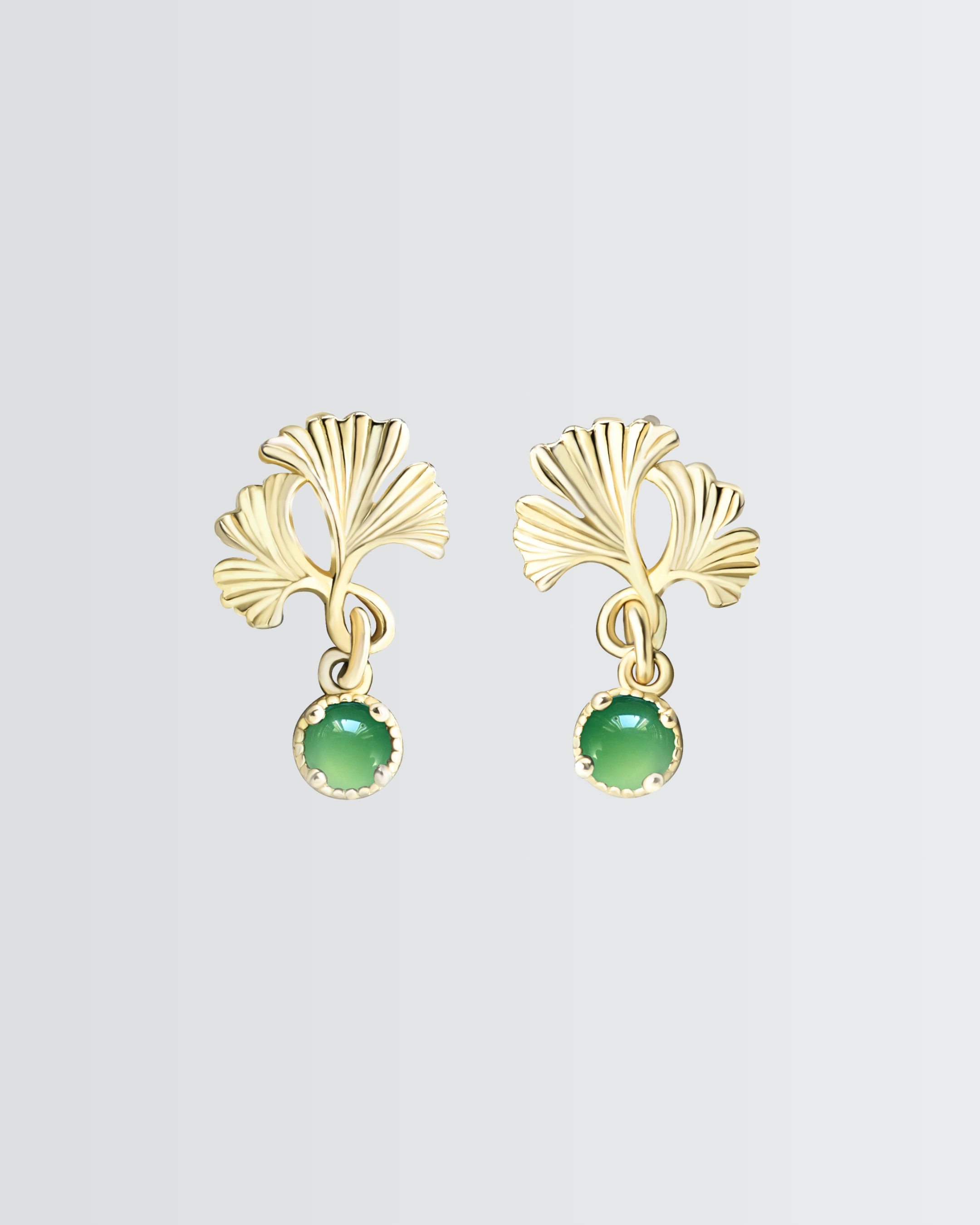 Golden Ginkgo Earrings