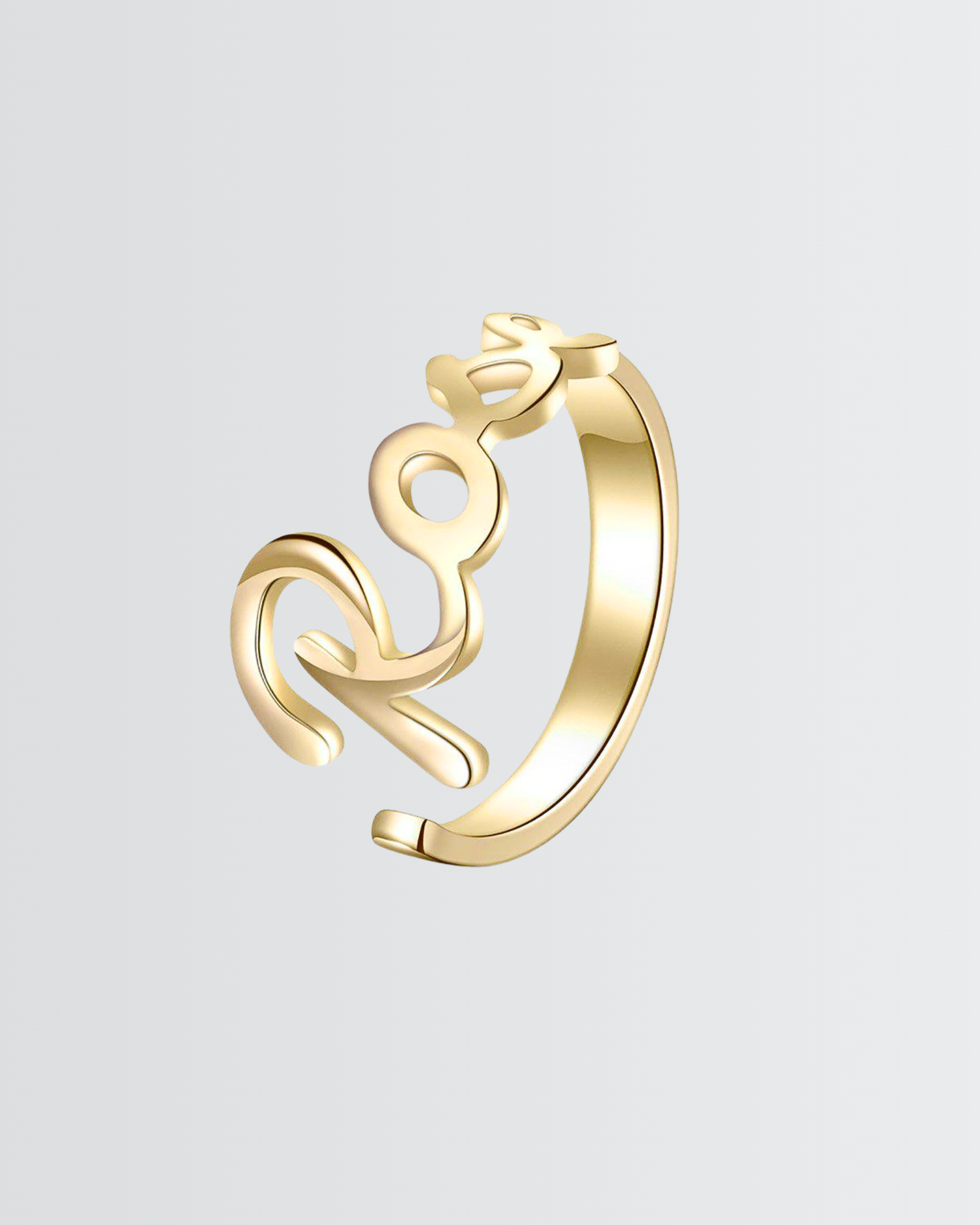 Personaliza tu anillo con nombre en negrita