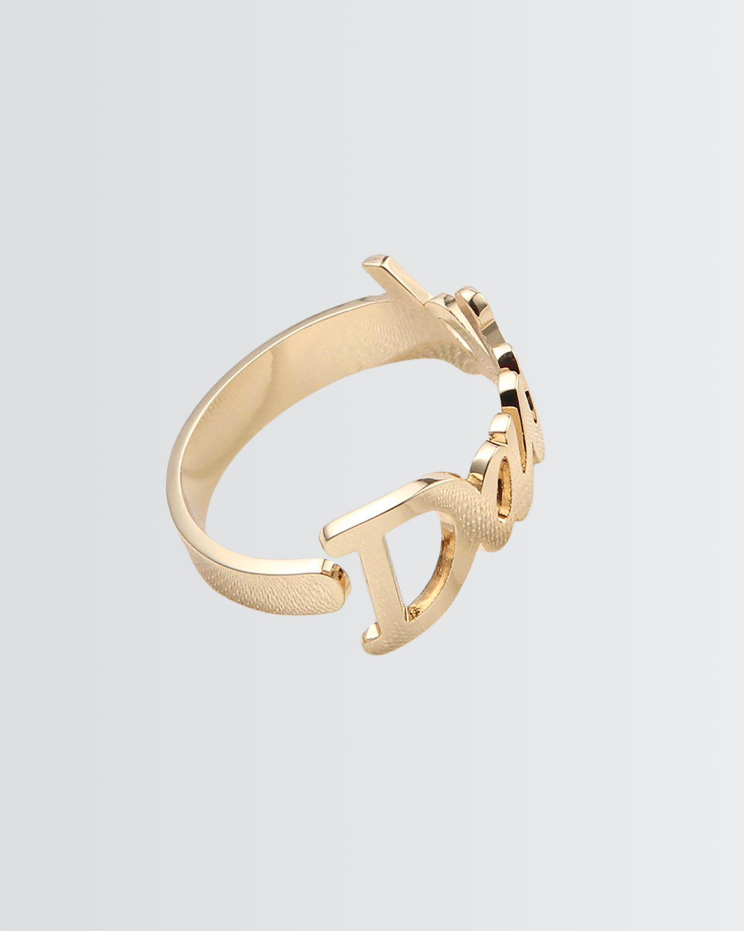 Personaliza tu anillo con nombre en negrita