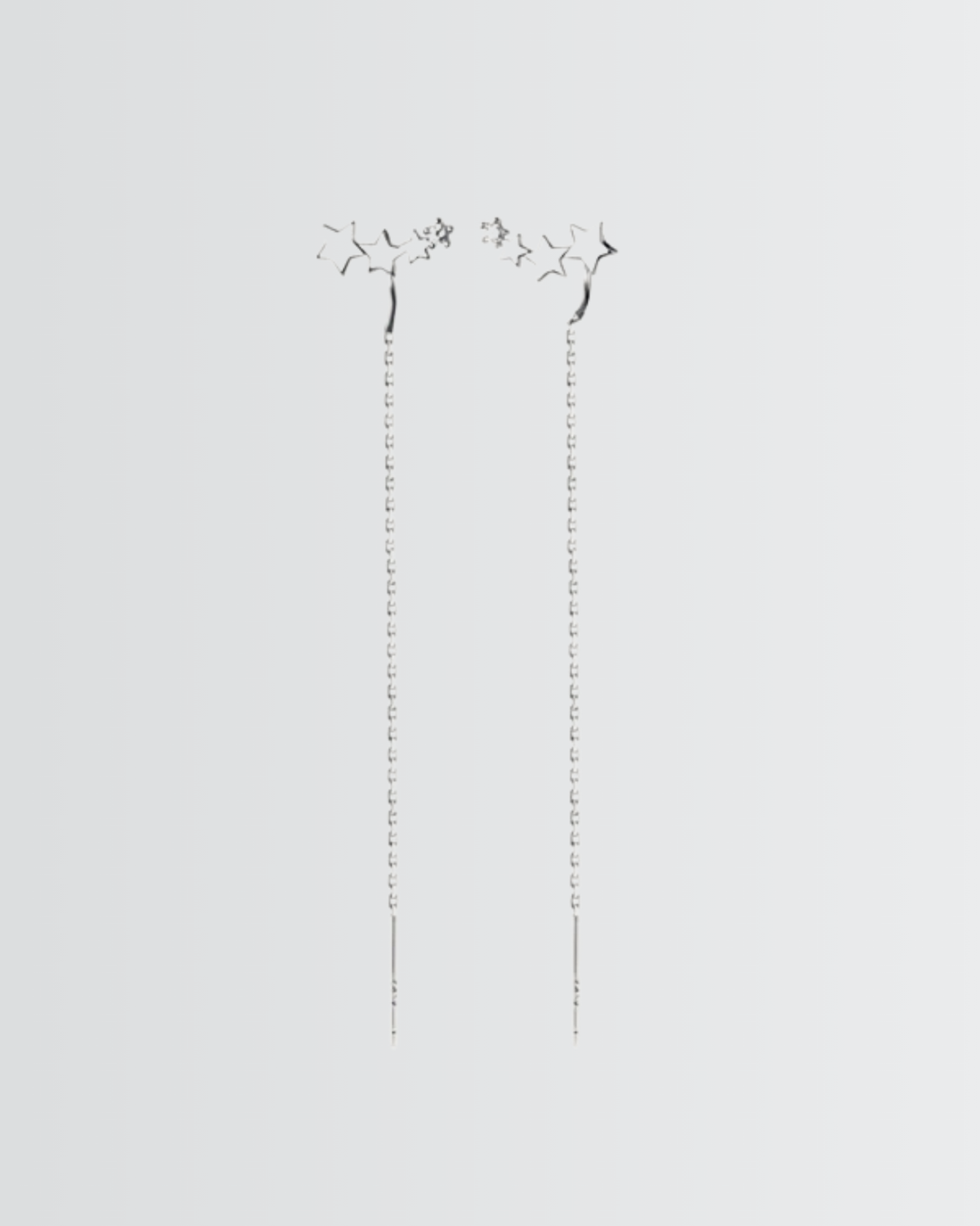 Cosmic Cascade Chain Earrings