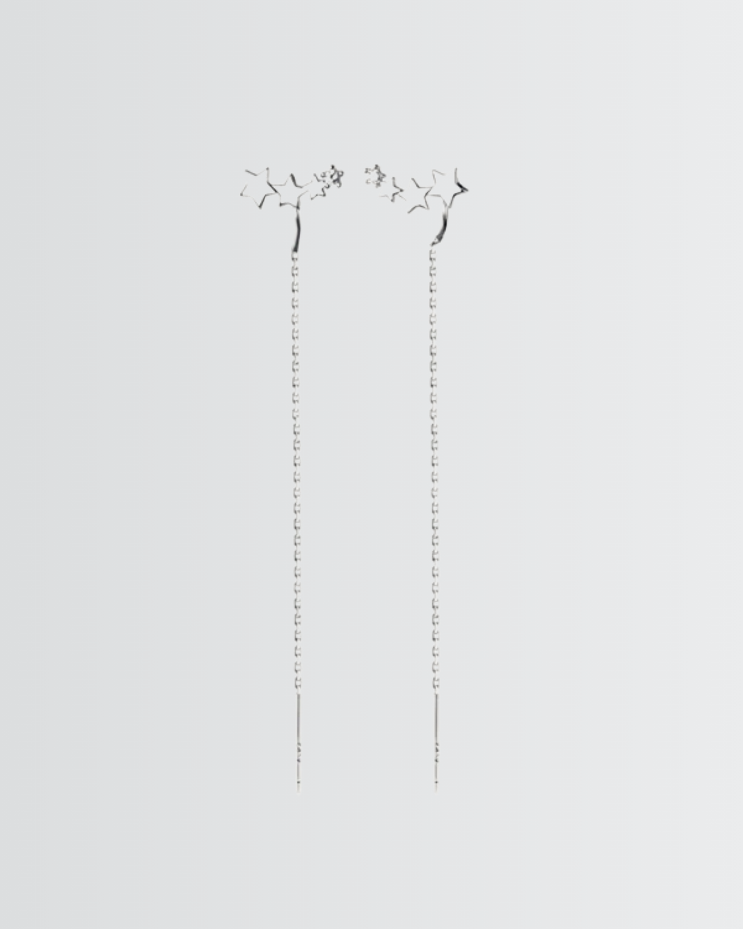 Cosmic Cascade Chain Earrings