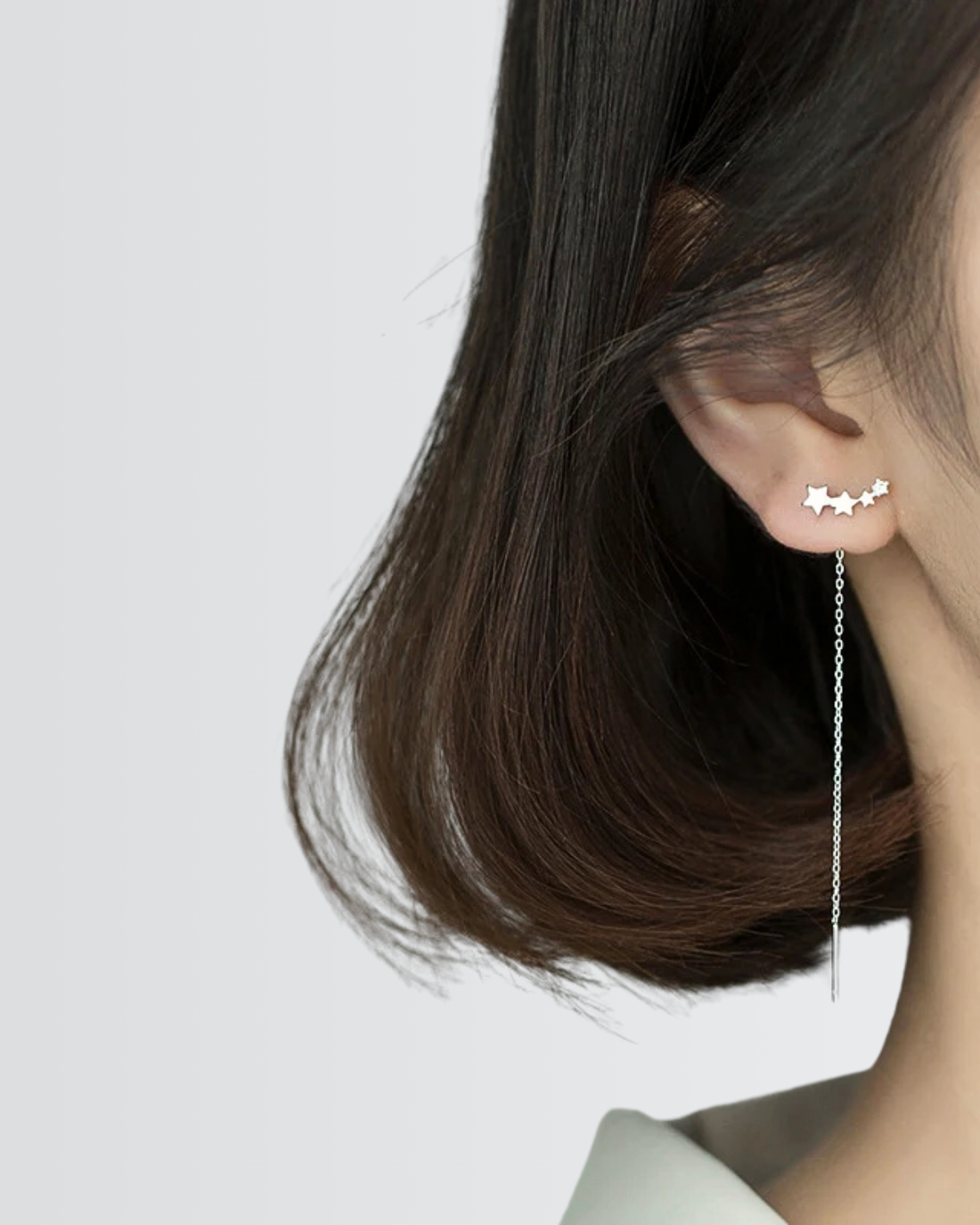 Cosmic Cascade Chain Earrings