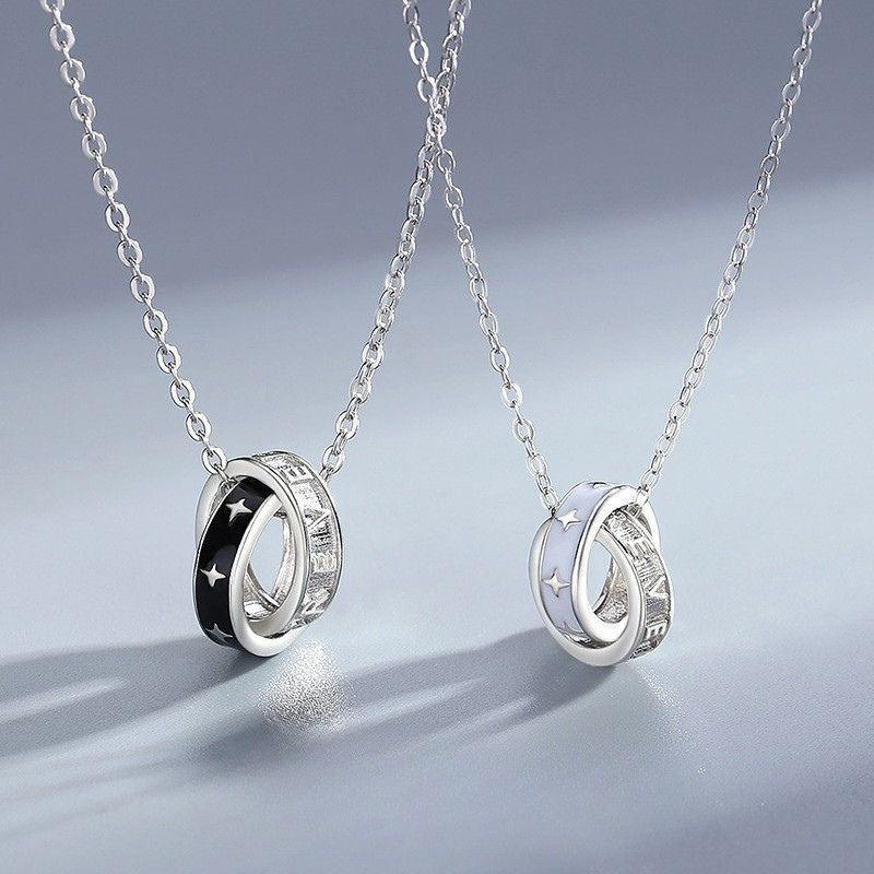 Ringed Together Forever Couple Necklace