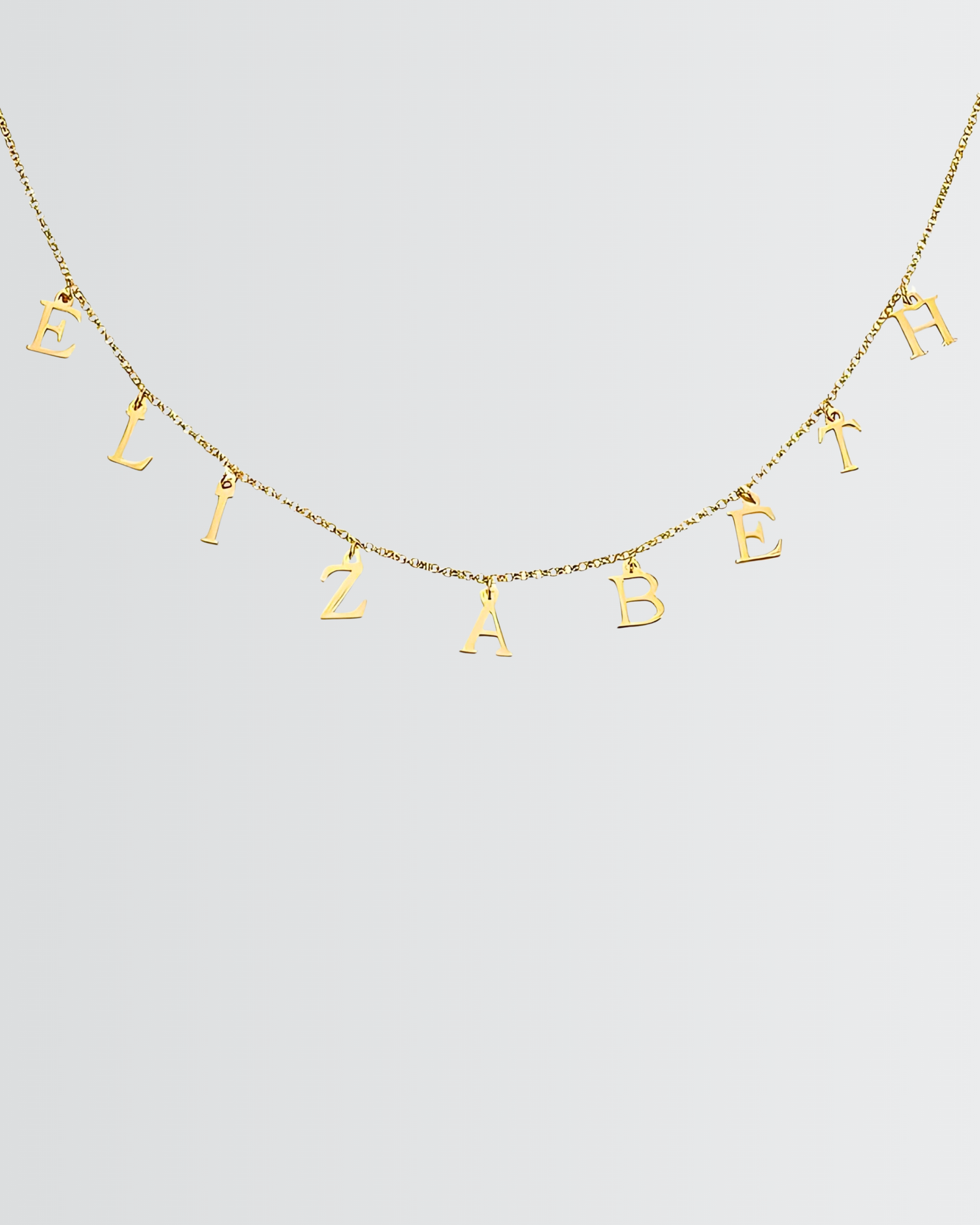 Personnalisez votre collier avec lettres initiales