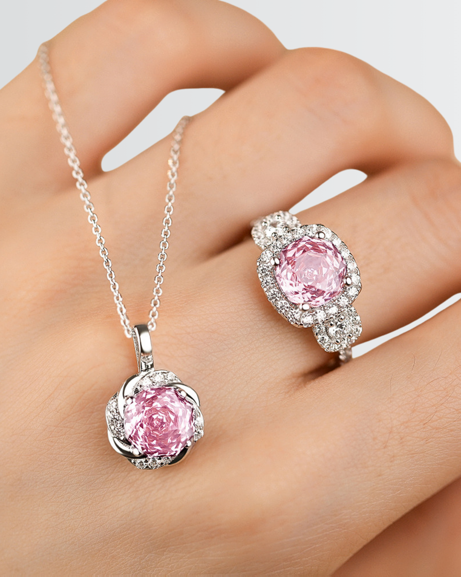 Faceted Grace Sparkling Necklace