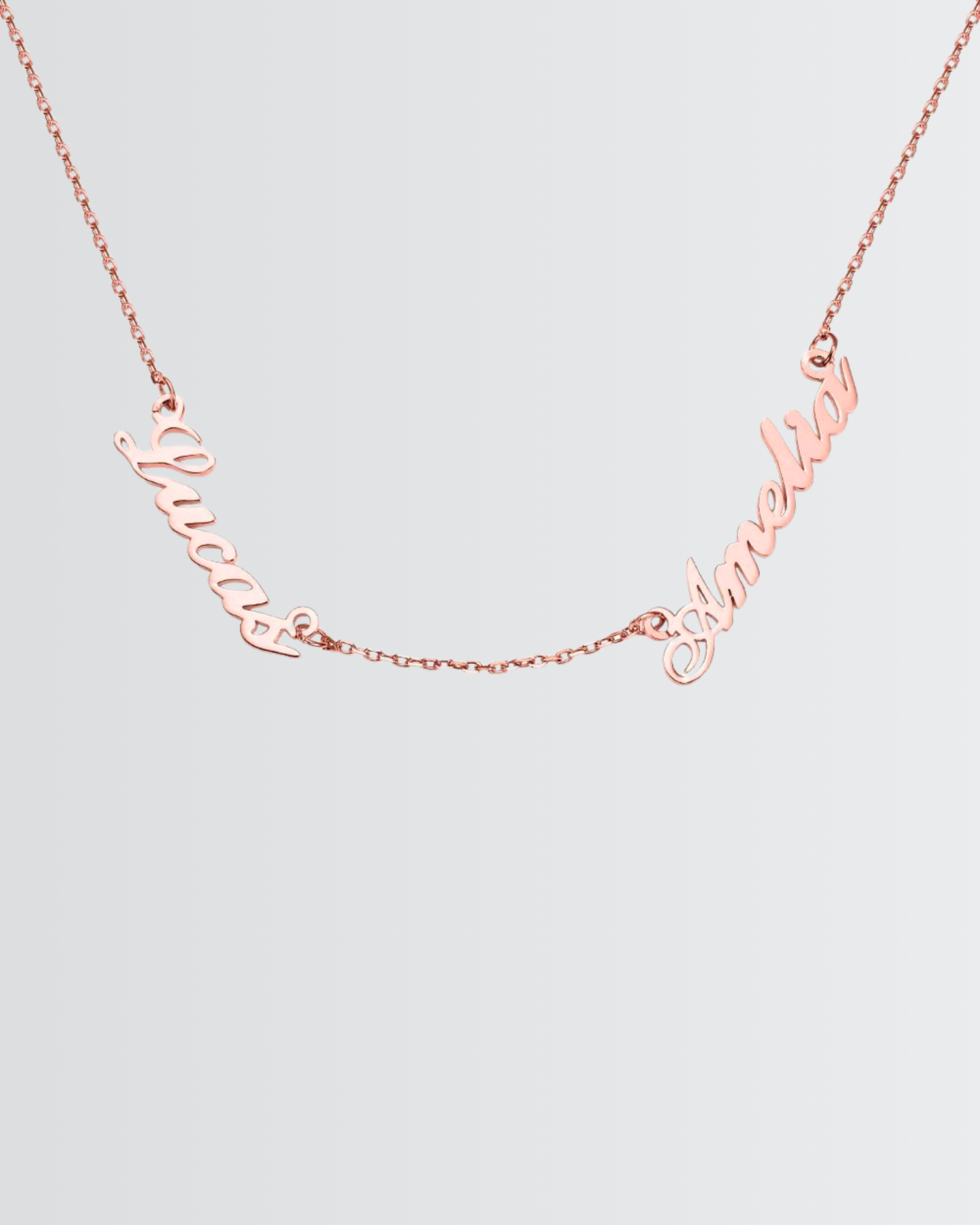 Collier à personnaliser avec deux noms