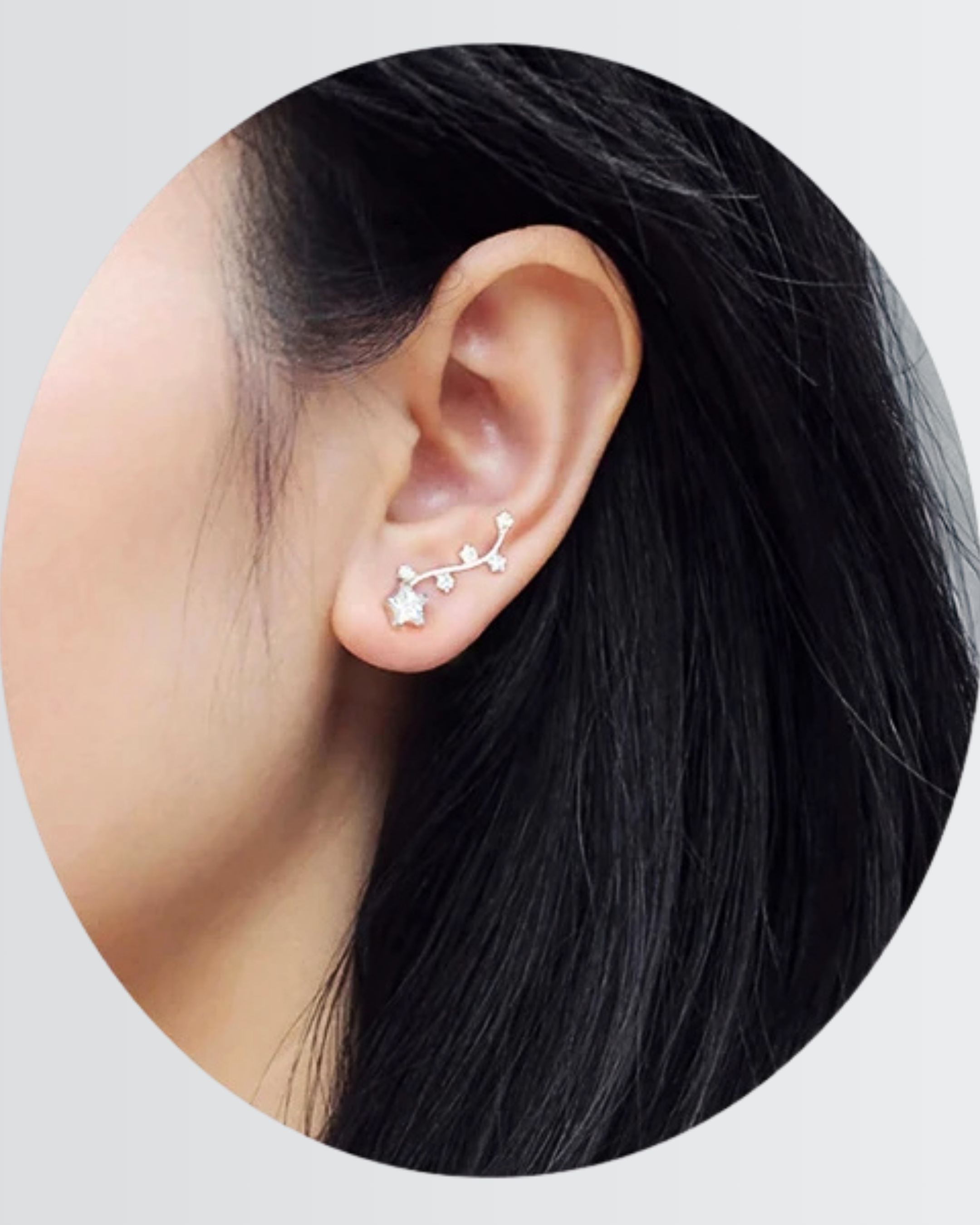 Flourish Your Sparkle Ear Climbers
