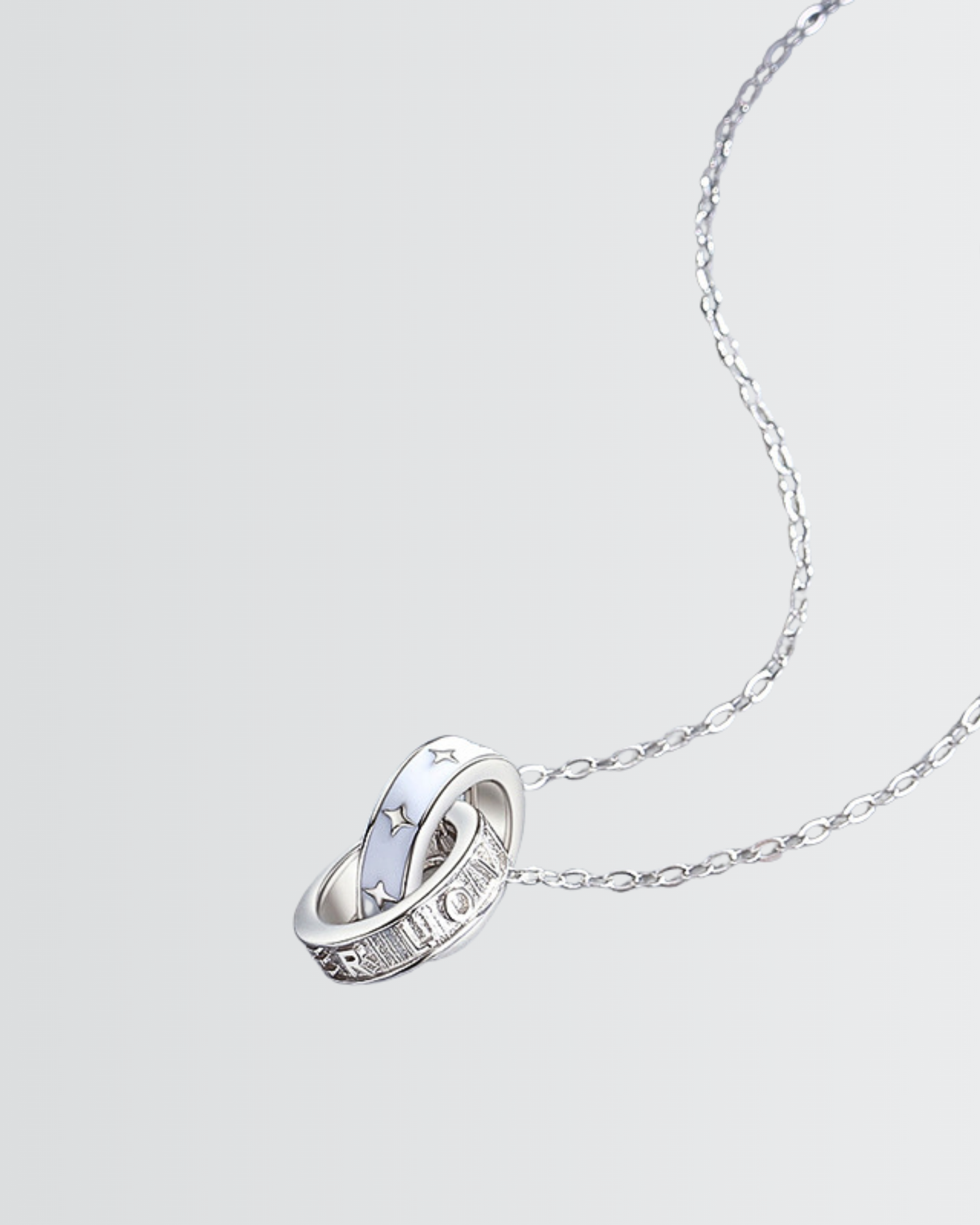 Ringed Together Forever Couple Necklace