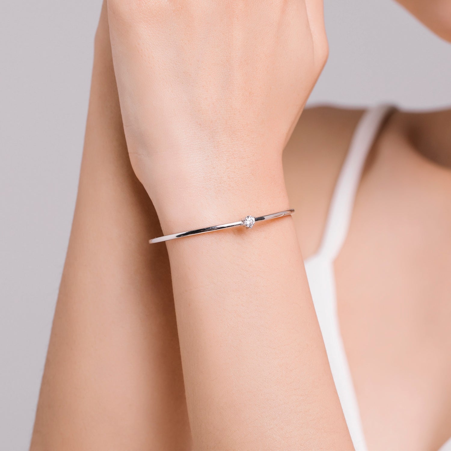 A Solitaire Says It All Bracelet