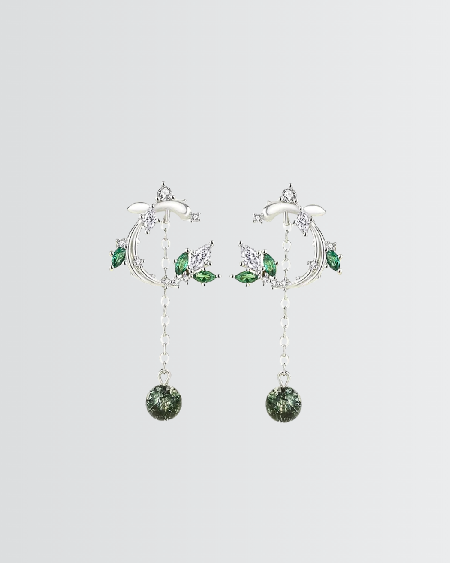 Forest Flow Tassel Earrings