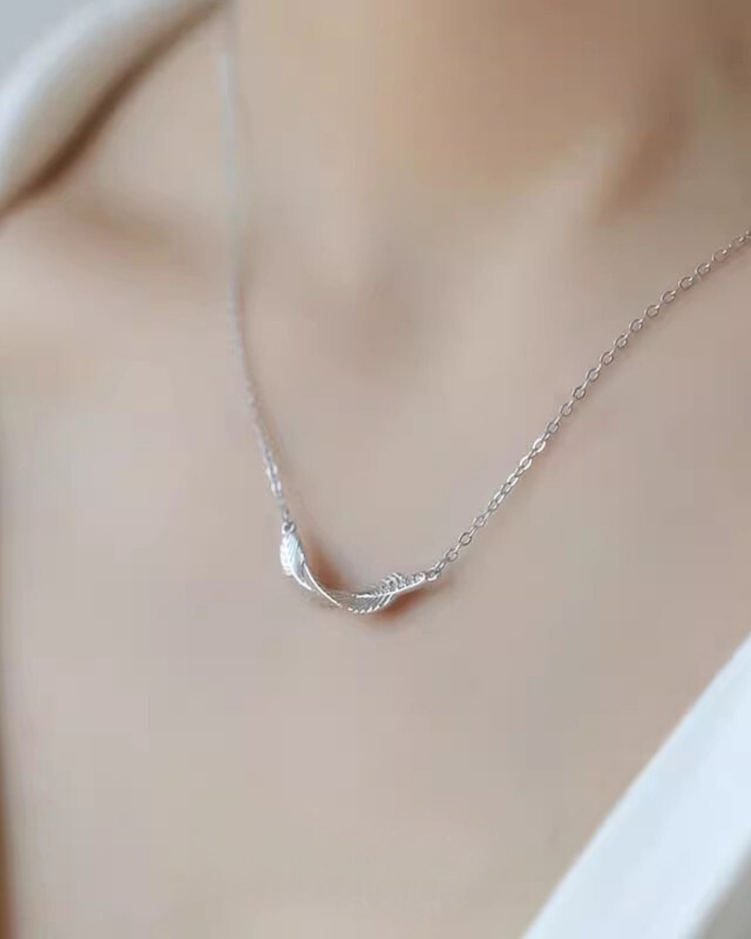 Fallen for You Feather Necklace