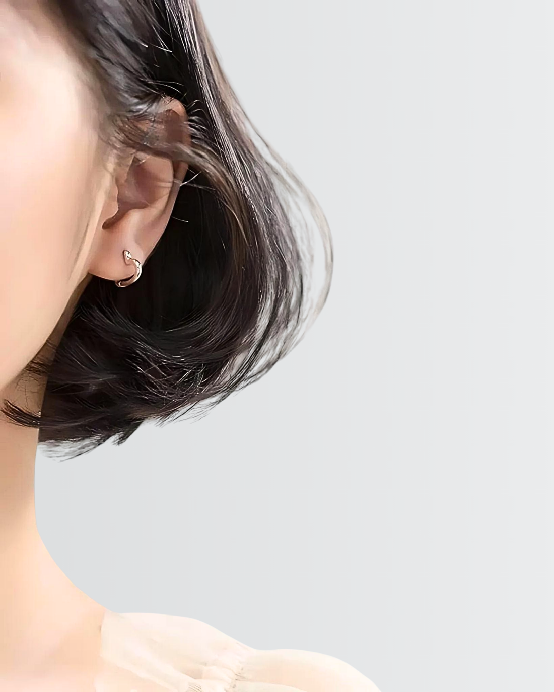 Mini aros con corazones adorables