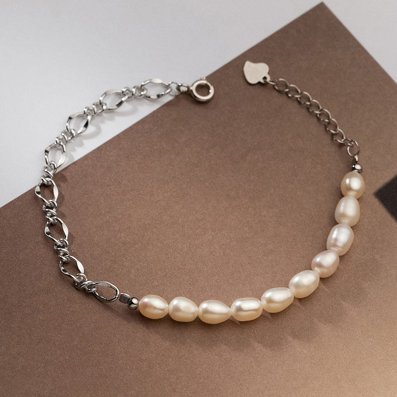 Lustre Links Pearl Bracelet