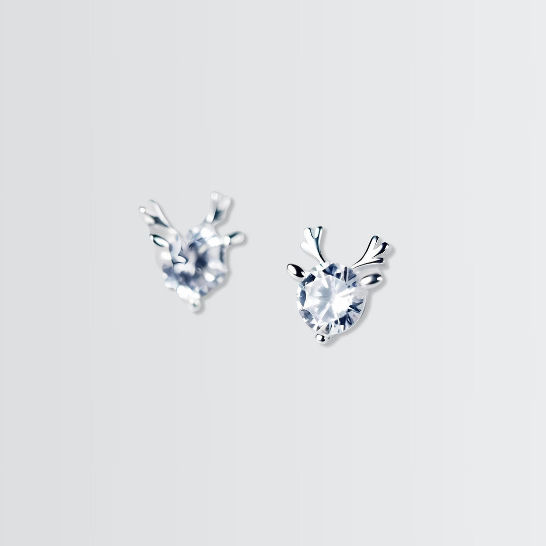 Pendientes de solitario minimalistas Antlers