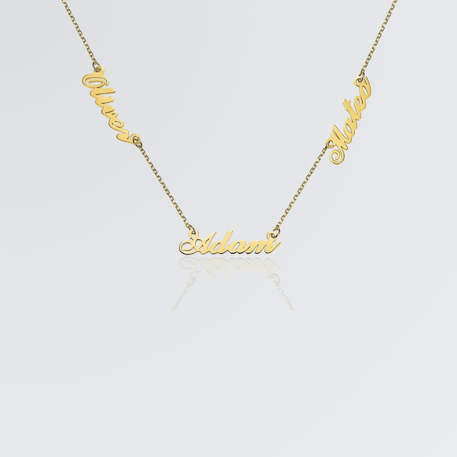 Personalize Three Names Necklace