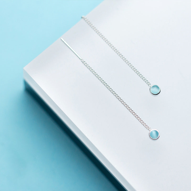 Gleam Drops Chain Earrings