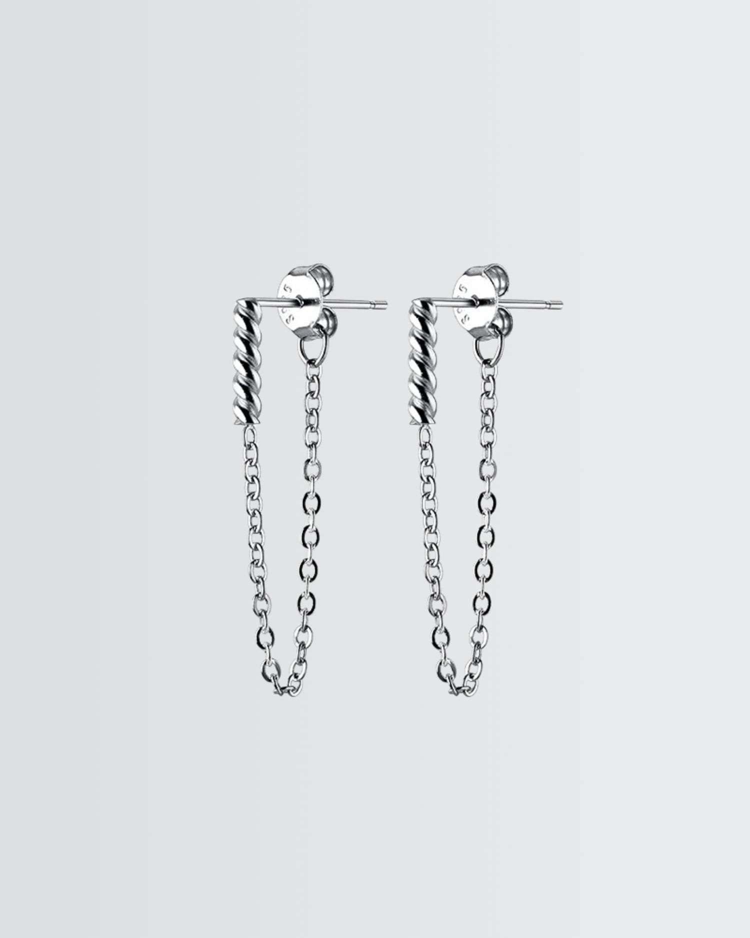 Twisted Spark Chain Earrings