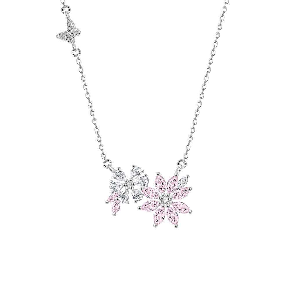 Floral elegance Bling Necklace