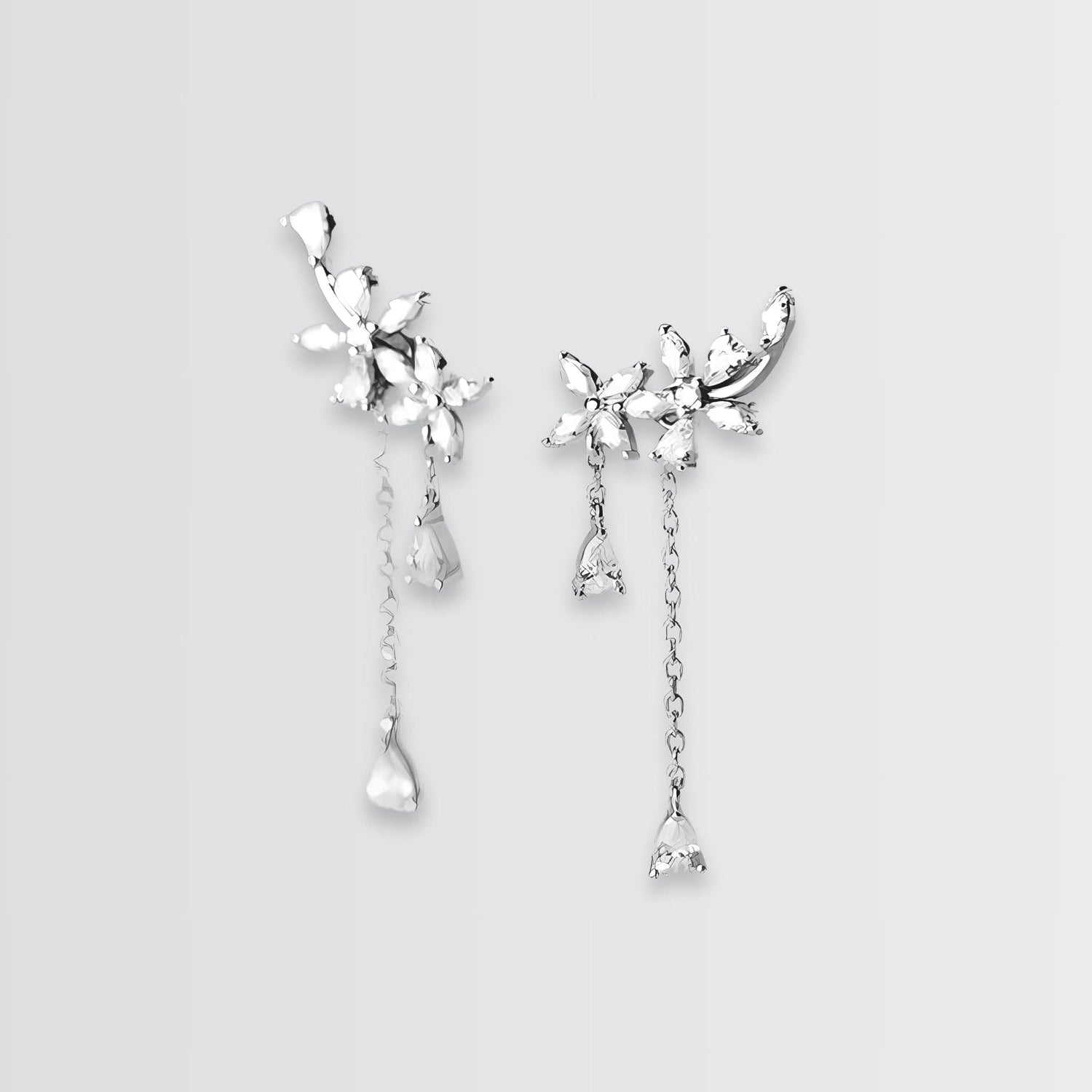 Dazzling Garland Minimal Earrings