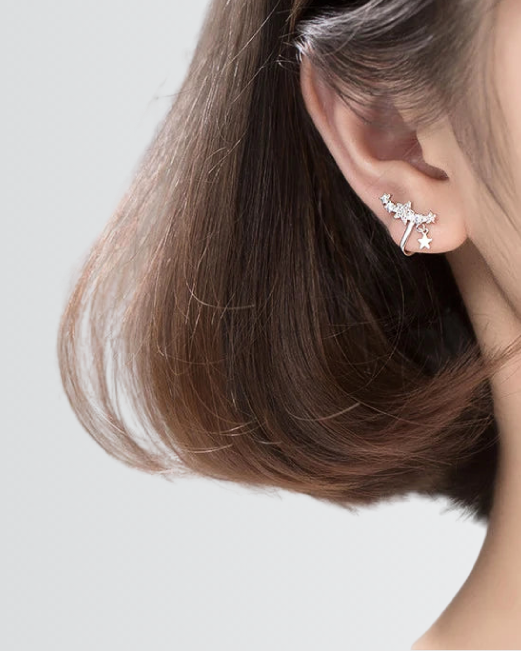 Starlit Curve Ear Cuffs