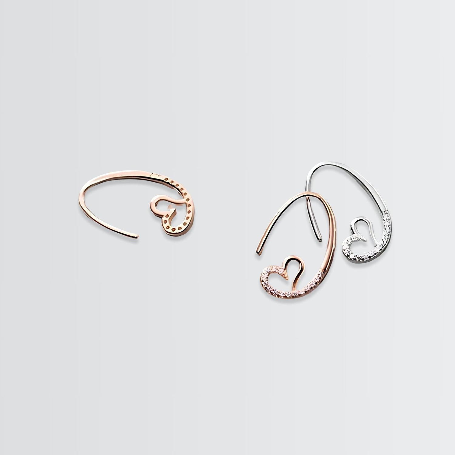 Boomerang Heart Minimal Earrings