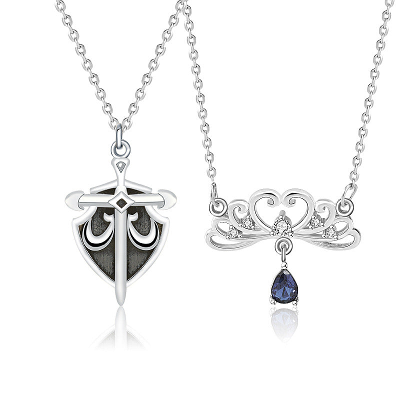 Stronger Side By Side Couple Necklace