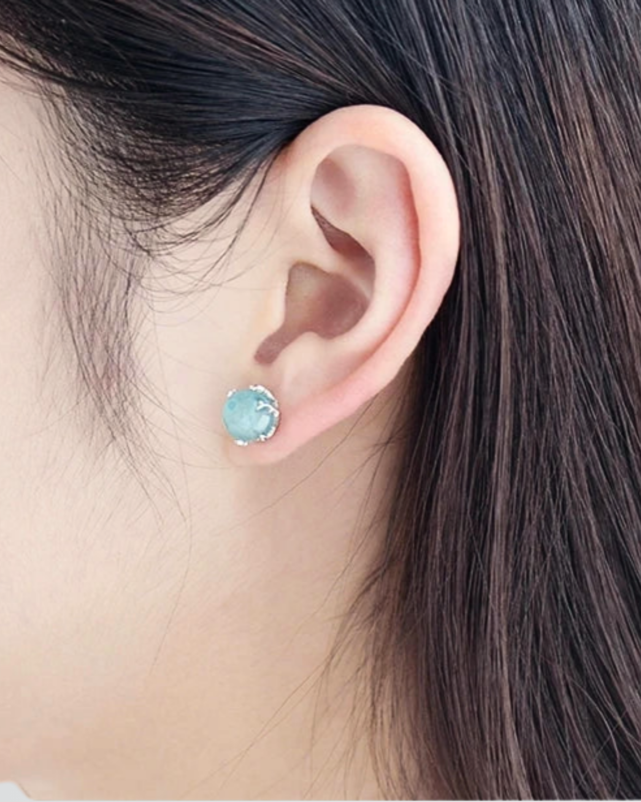 Silver Splash Minimal Studs