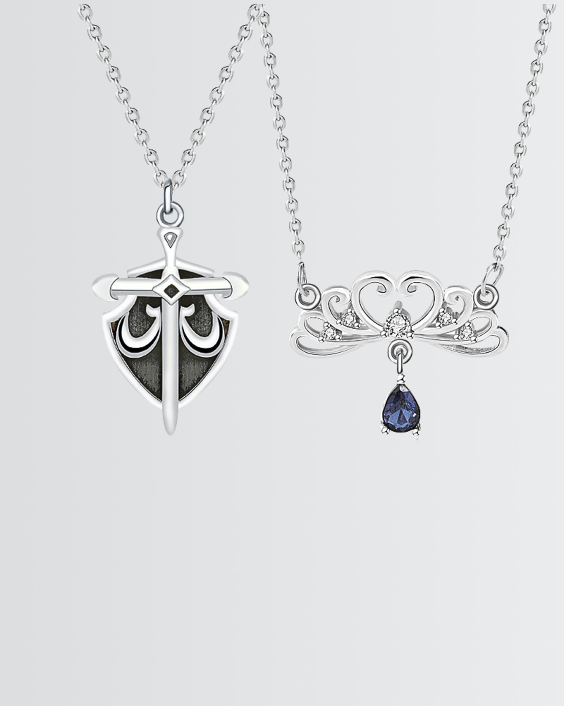 Stronger Side By Side Couple Necklace