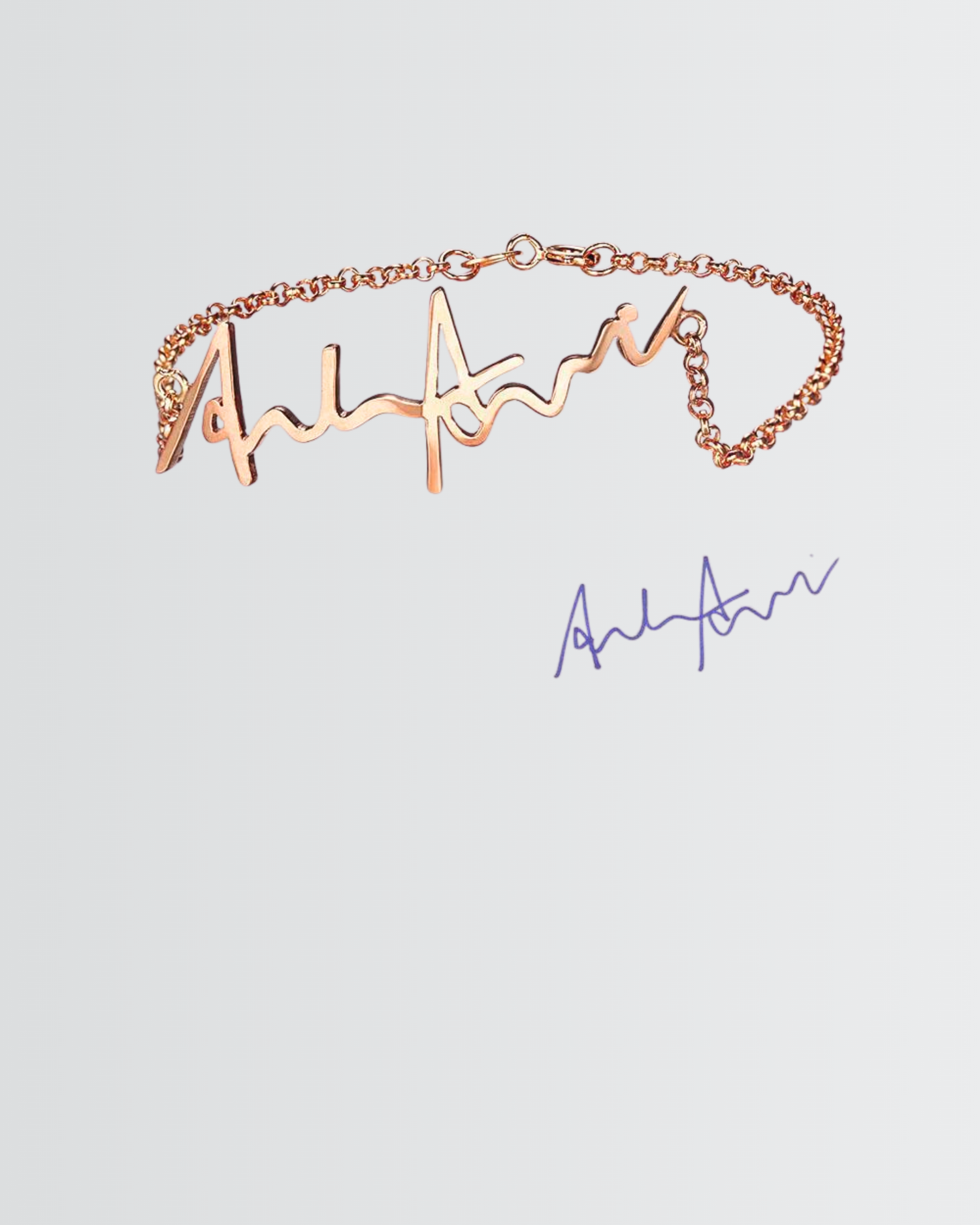 Personaliza tu pulsera con firma manuscrita