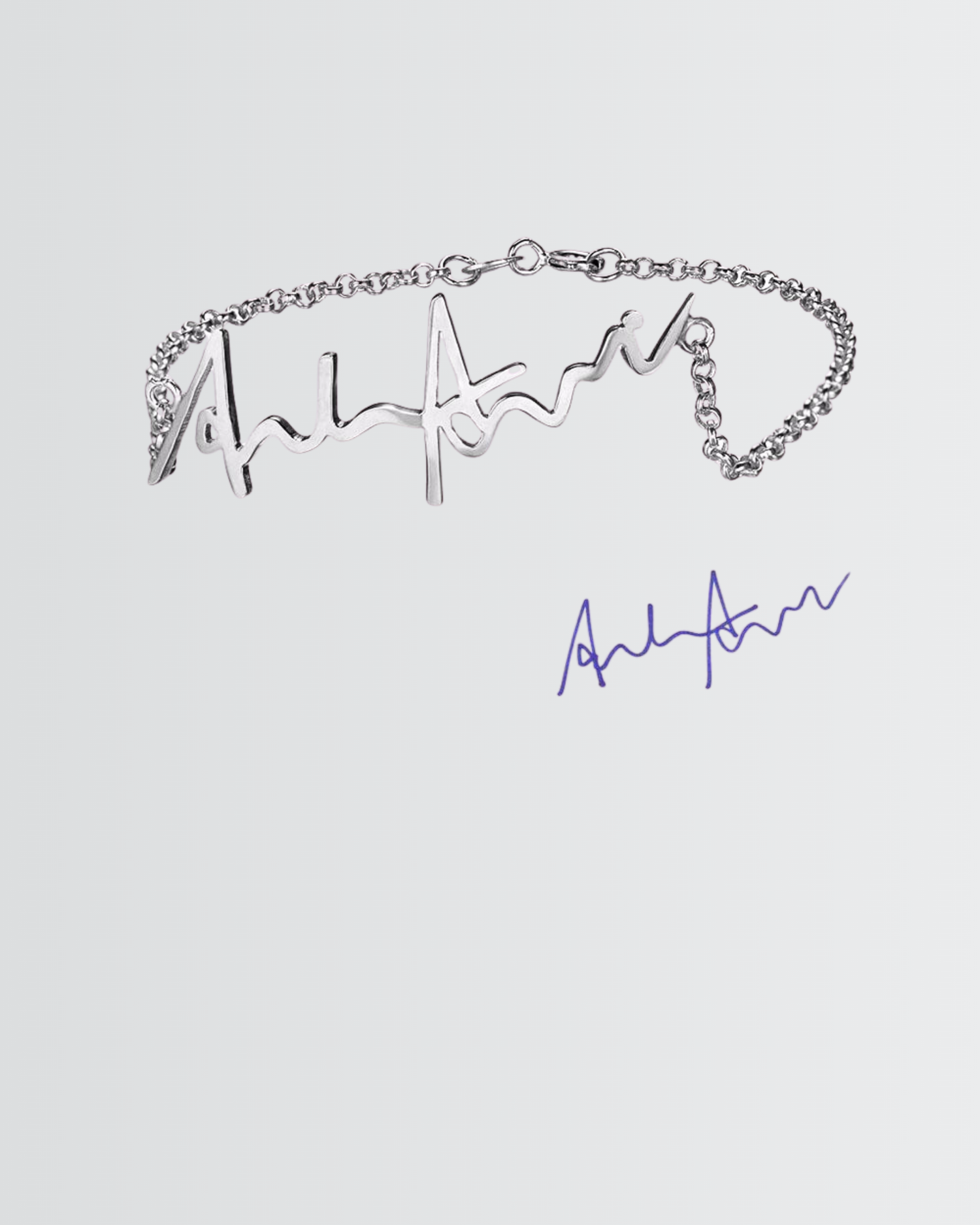 Personaliza tu pulsera con firma manuscrita