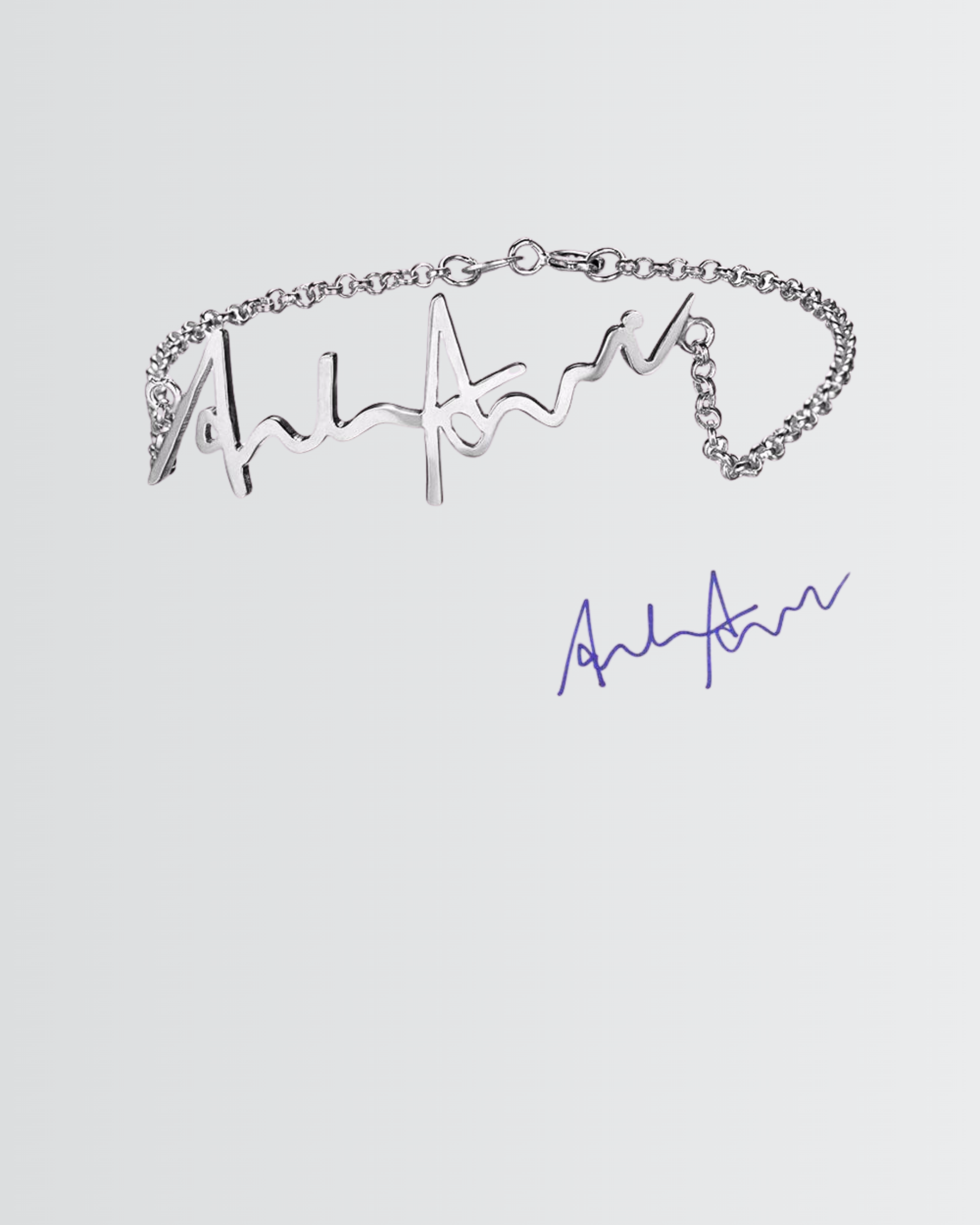 Personaliza tu pulsera con firma manuscrita