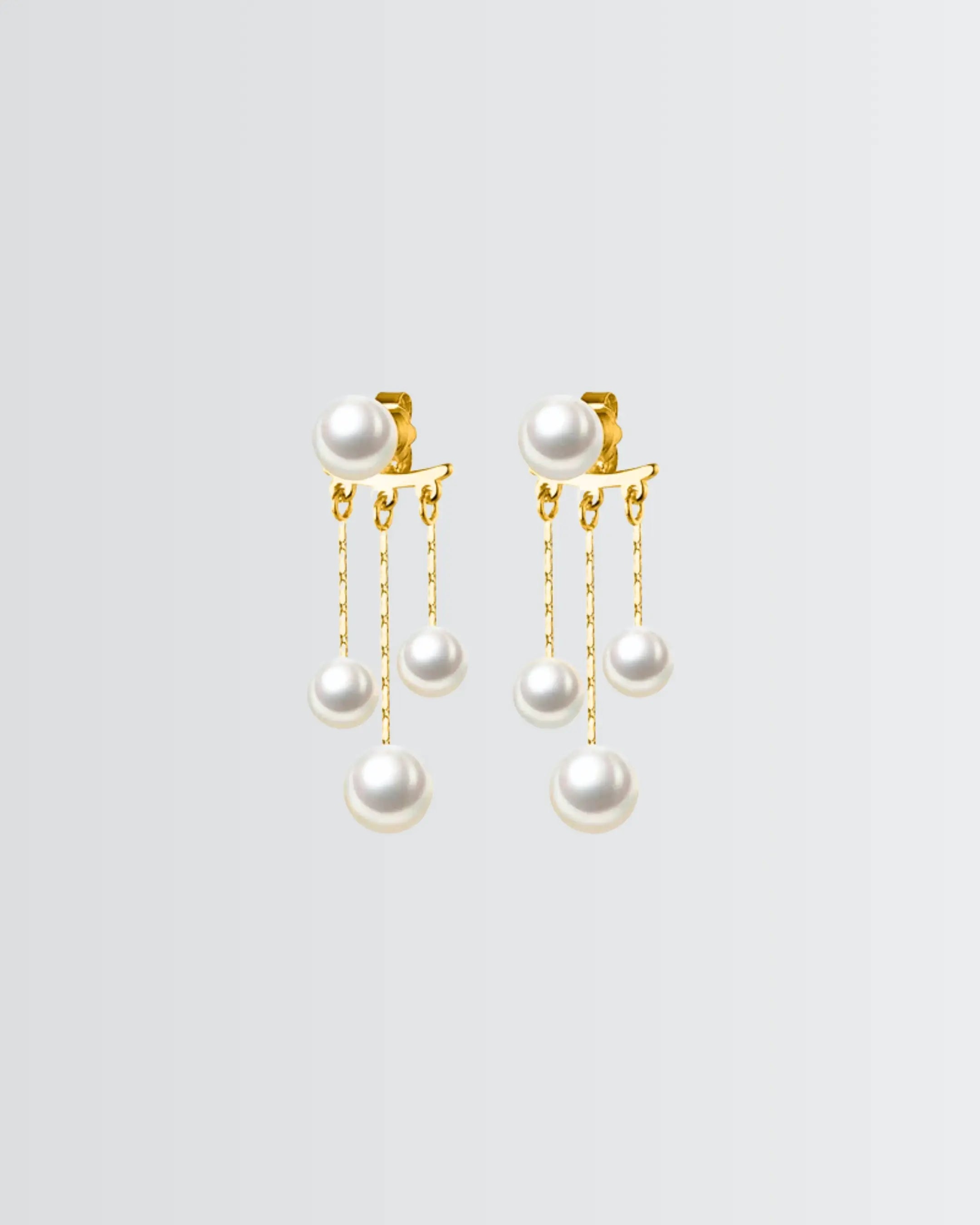 All You Need Is Pearl Earrings -  Silver Earrings by BLINGLANE