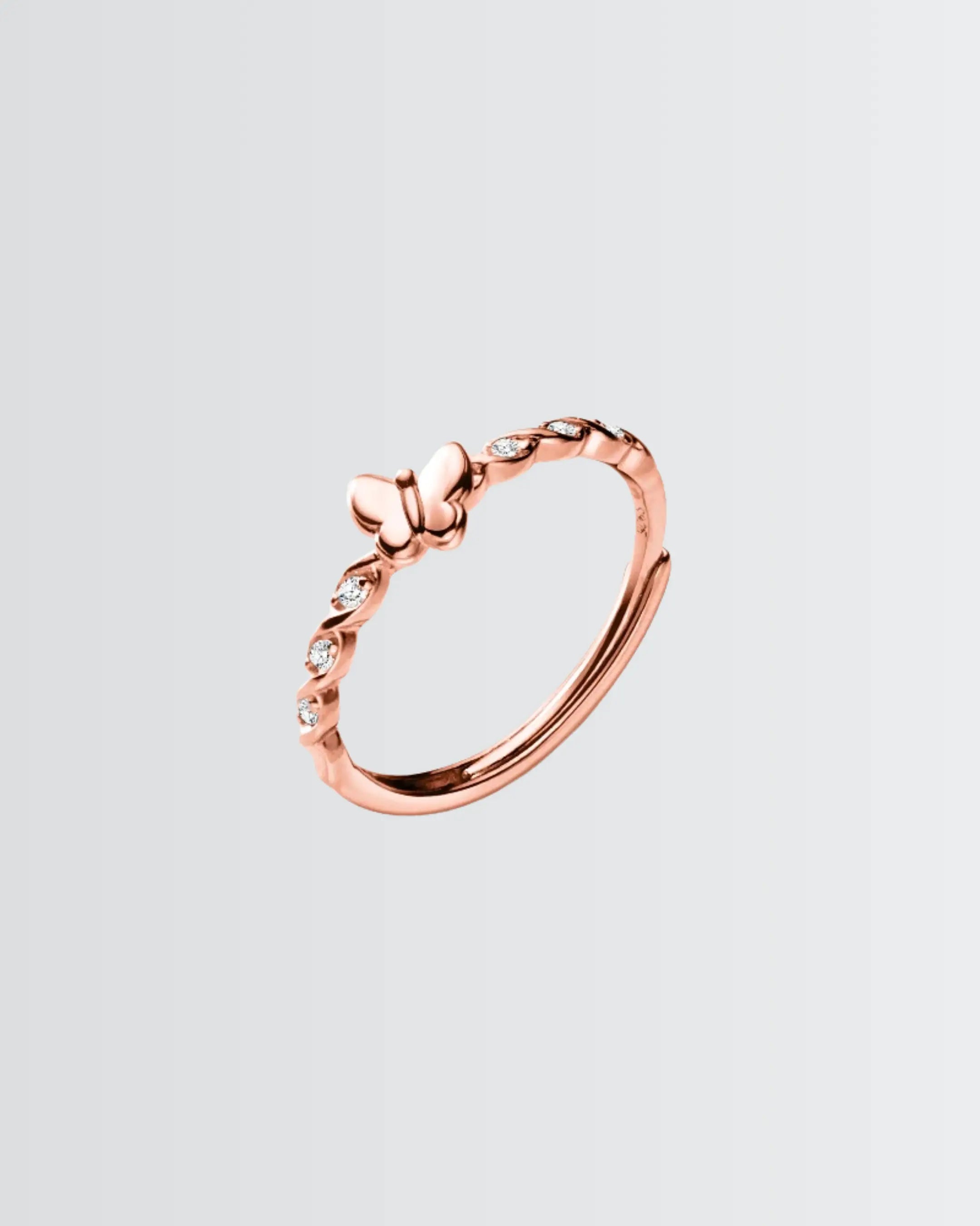 Blingfly Flutter Ring -  Silver Ring by BLINGLANE