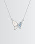 Blingfly Shimmering Necklace -  Silver Necklace by BLINGLANE
