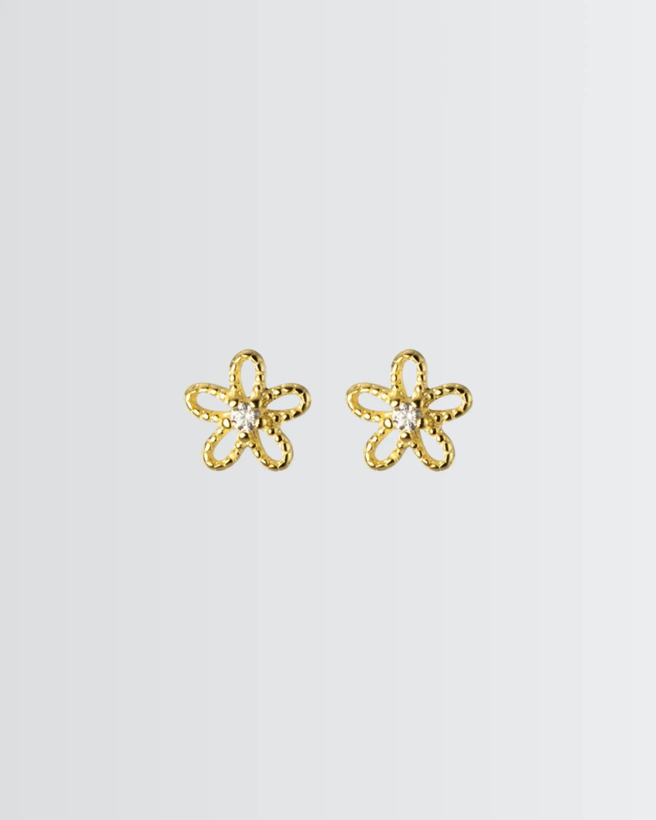 Bloomlight Mini Studs -  Silver Earrings by BLINGLANE