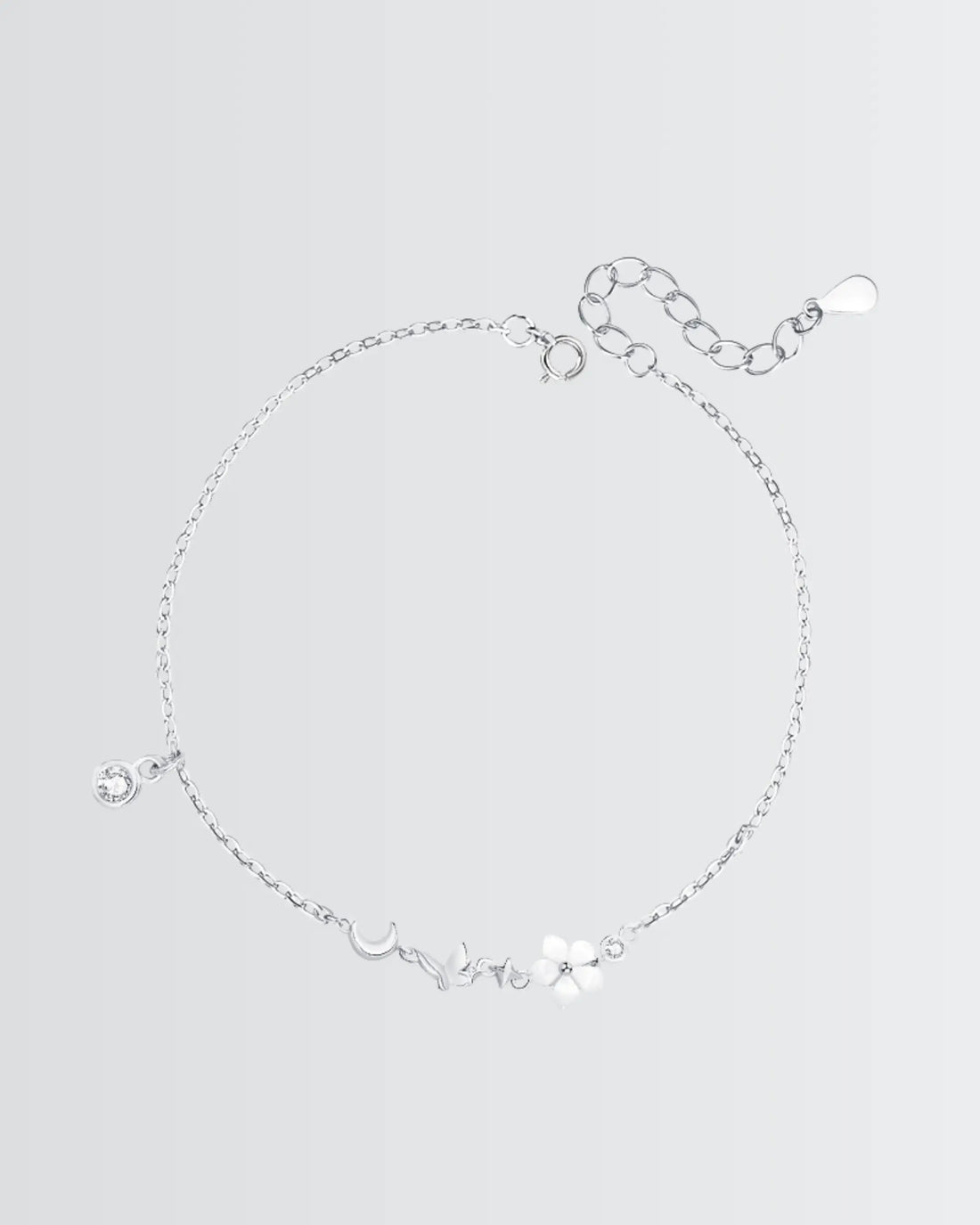 Born To Blossom Bracelet -  Silver Bracelet by BLINGLANE